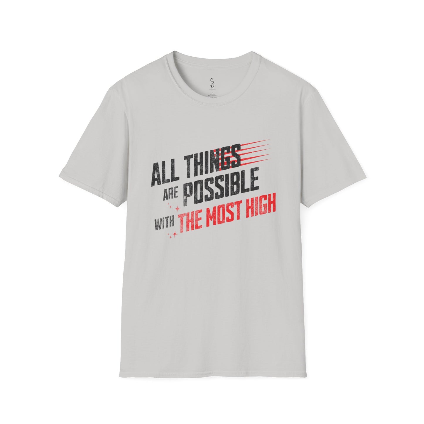 All Things Possible Tee – Powered by the Most High