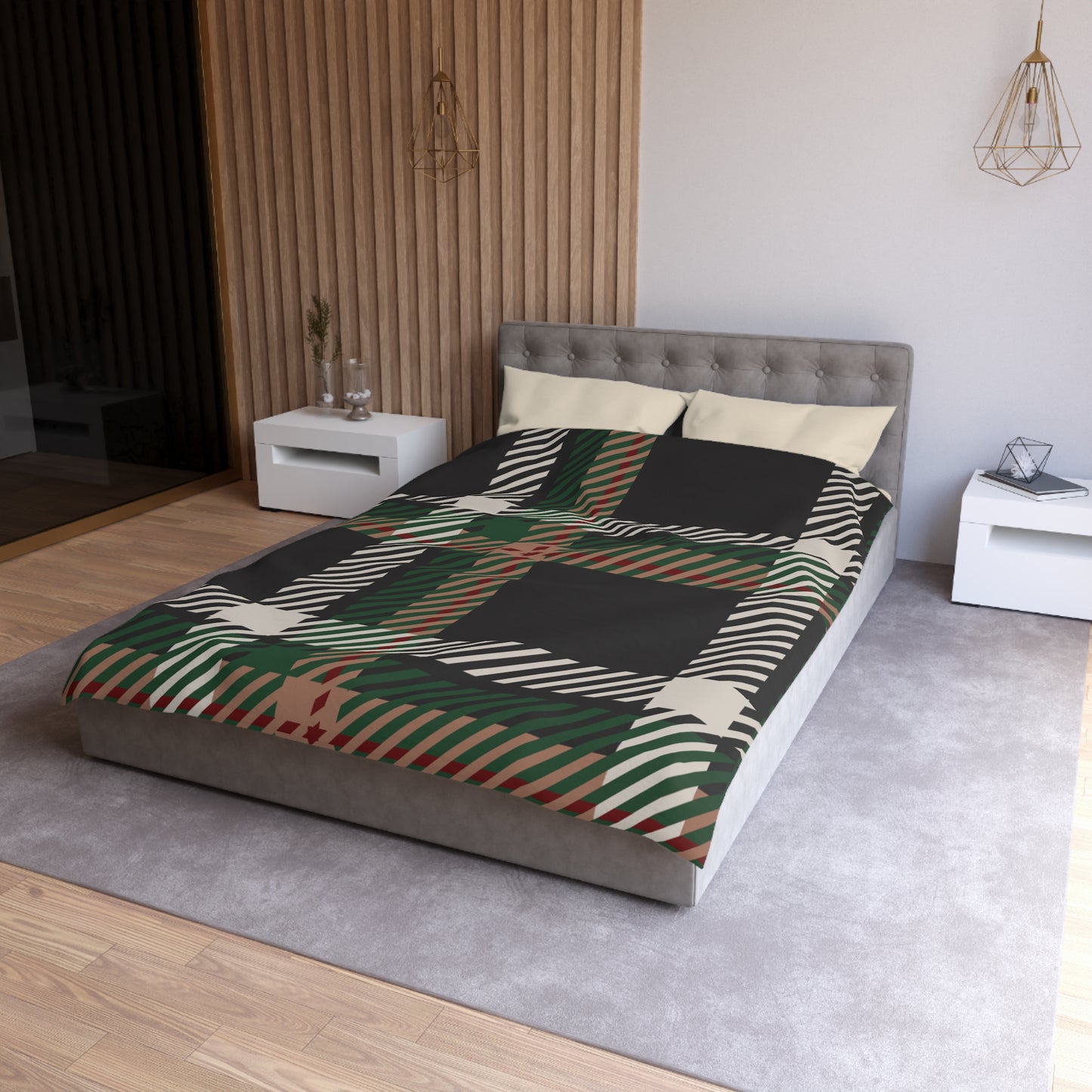 Faithful Tartan | Duvet Cover (Cream or White Underside)