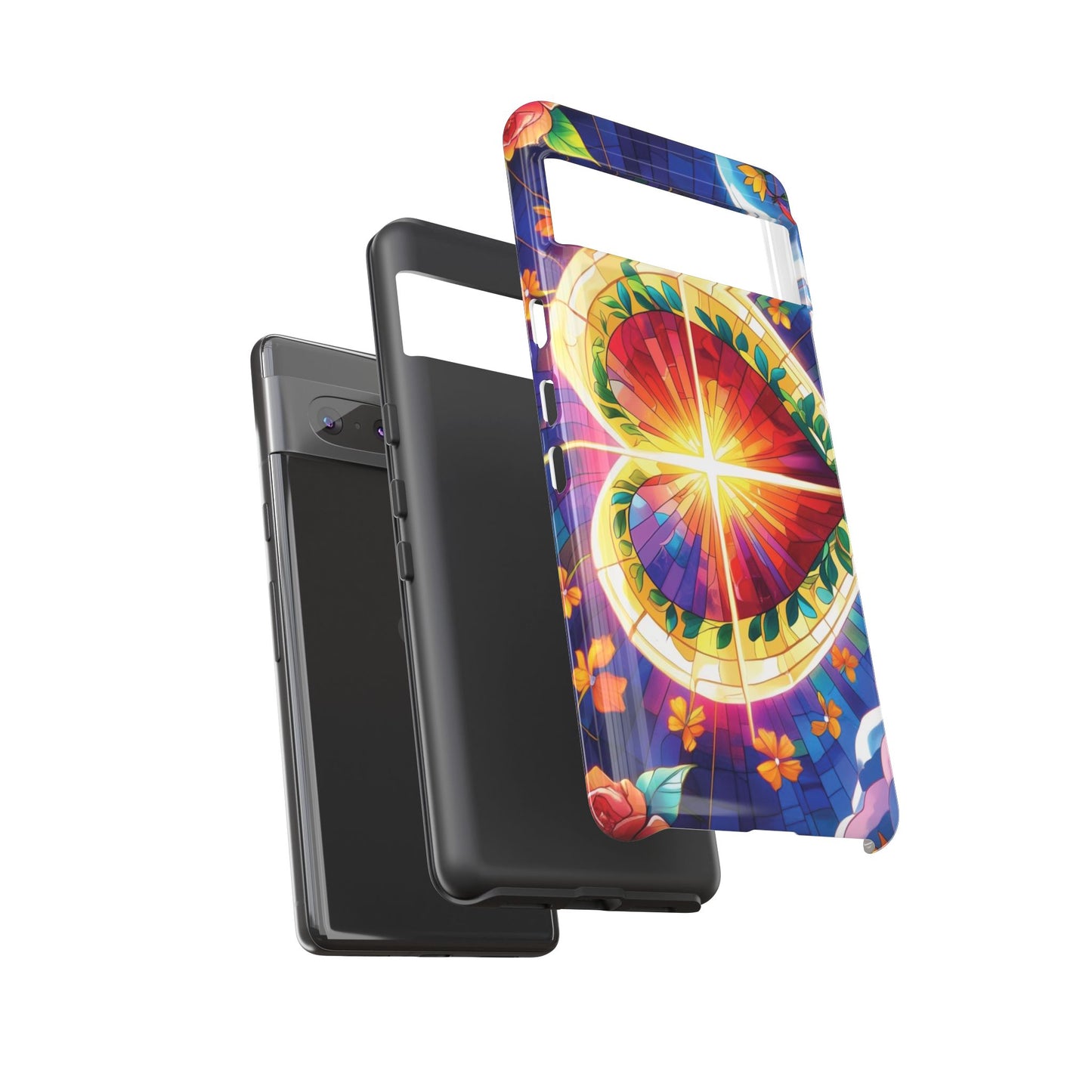 "Heart of Light" Phone Case – Stained Glass Faith Edition