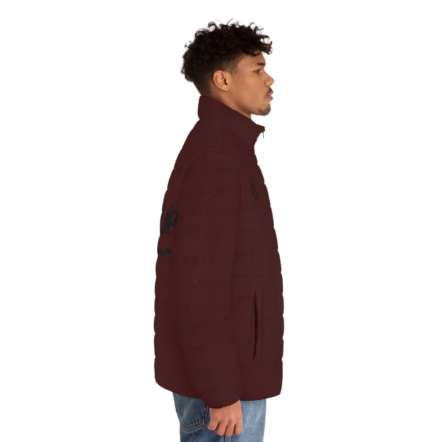 Never Give Up Men’s Puffer Jacket