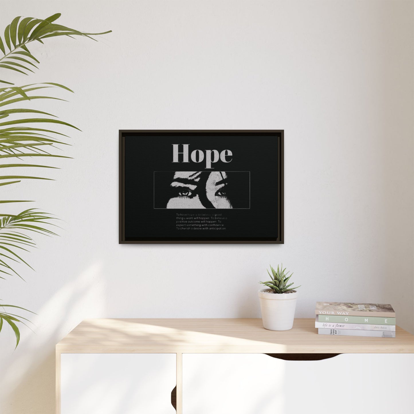 Hope – Eyes That Still Believe (Framed Art Print)