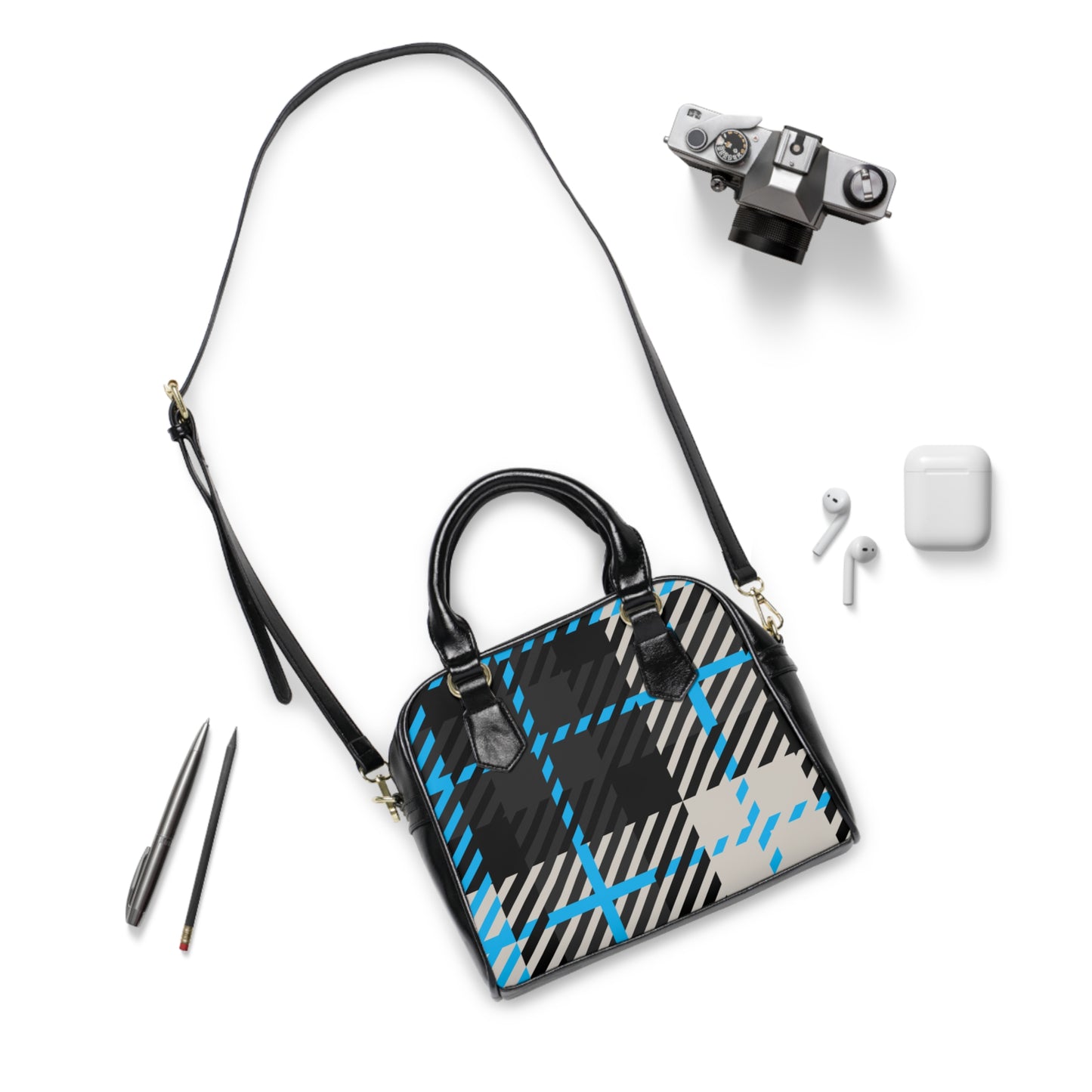 Frozen Echo Shoulder Bag – Where Strength Meets Stillness