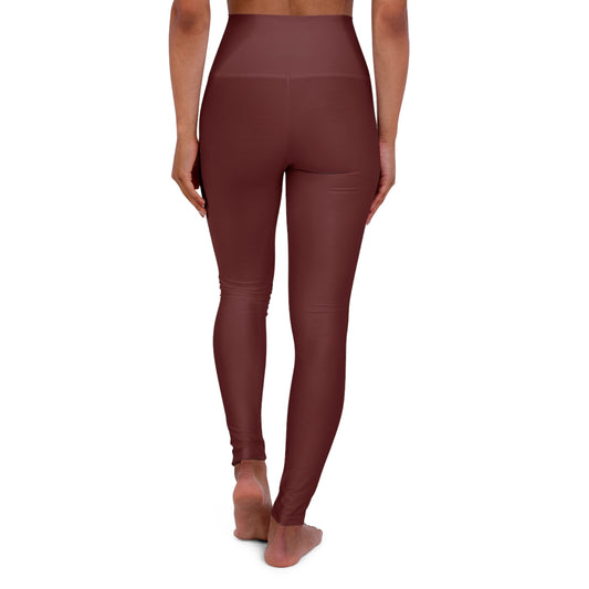 Faith in Motion: Luxe Solid Leggings – Oxblood