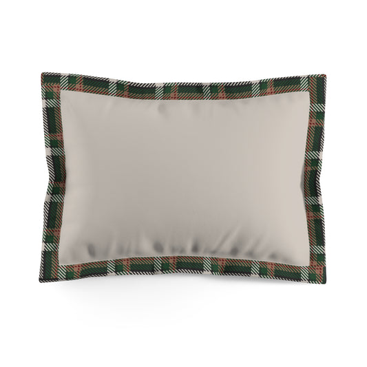 Faithful Tartan Pillow Sham – Stone Rest, Framed in Legacy