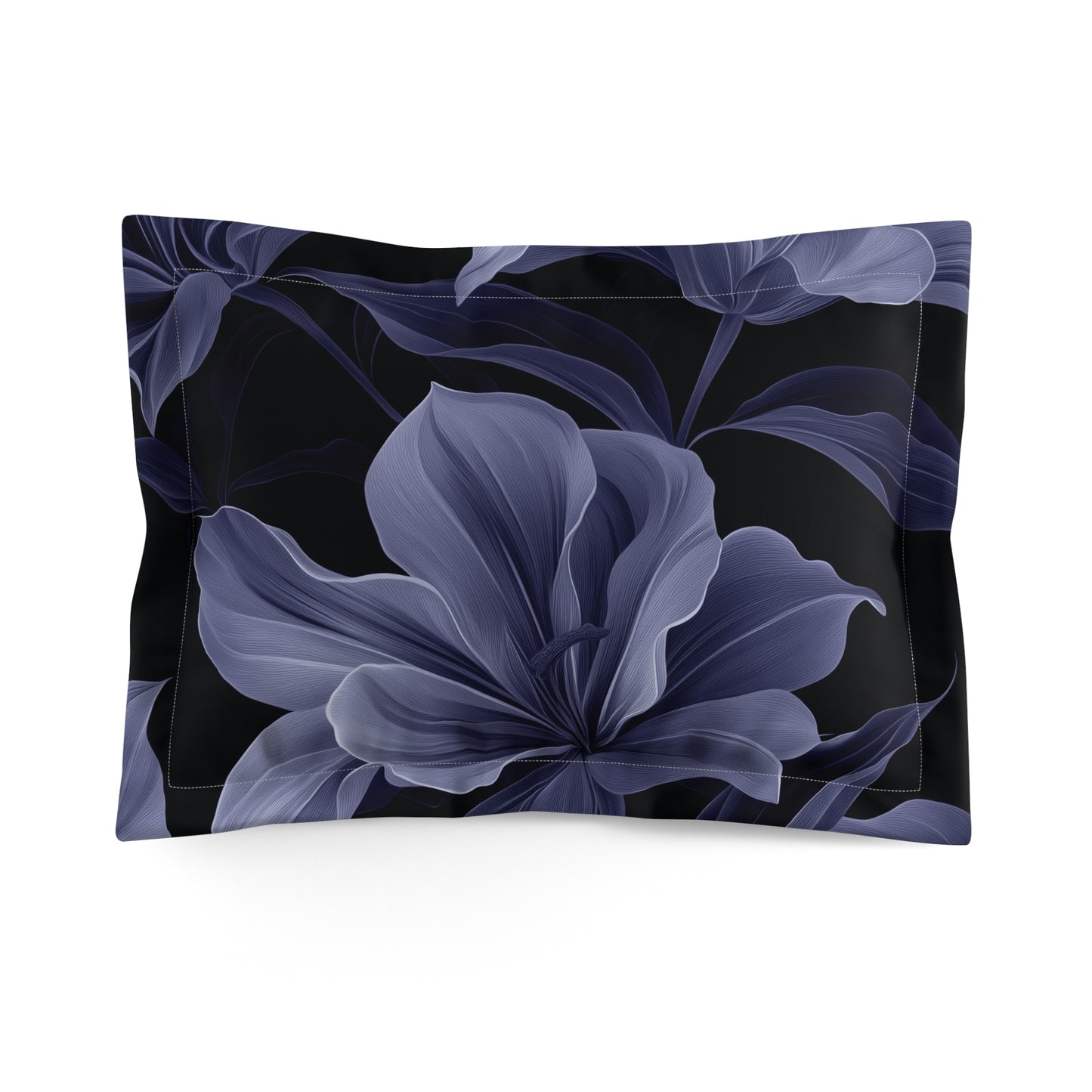 Midnight Bloom Pillow Sham