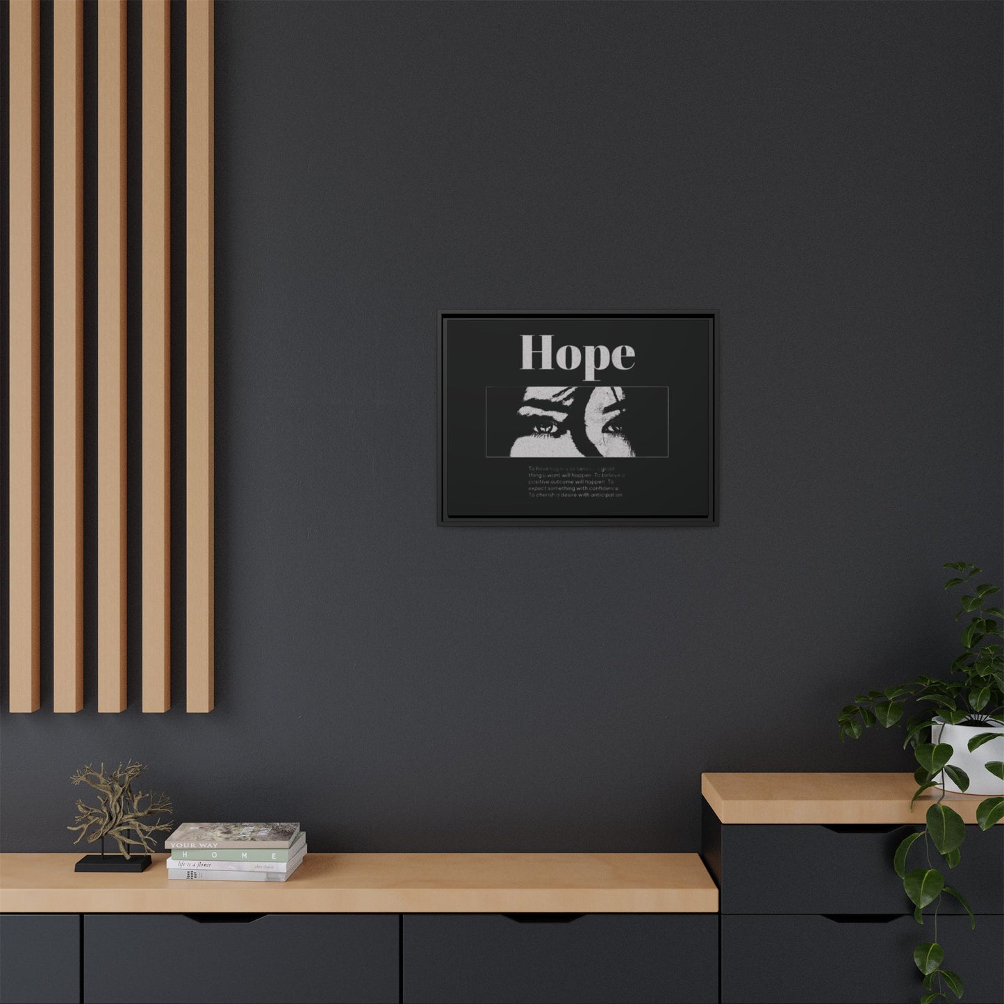 Hope – Eyes That Still Believe (Framed Art Print)