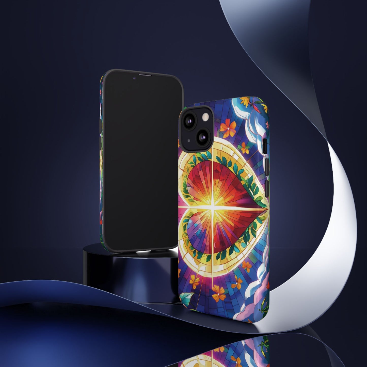 "Heart of Light" Phone Case – Stained Glass Faith Edition