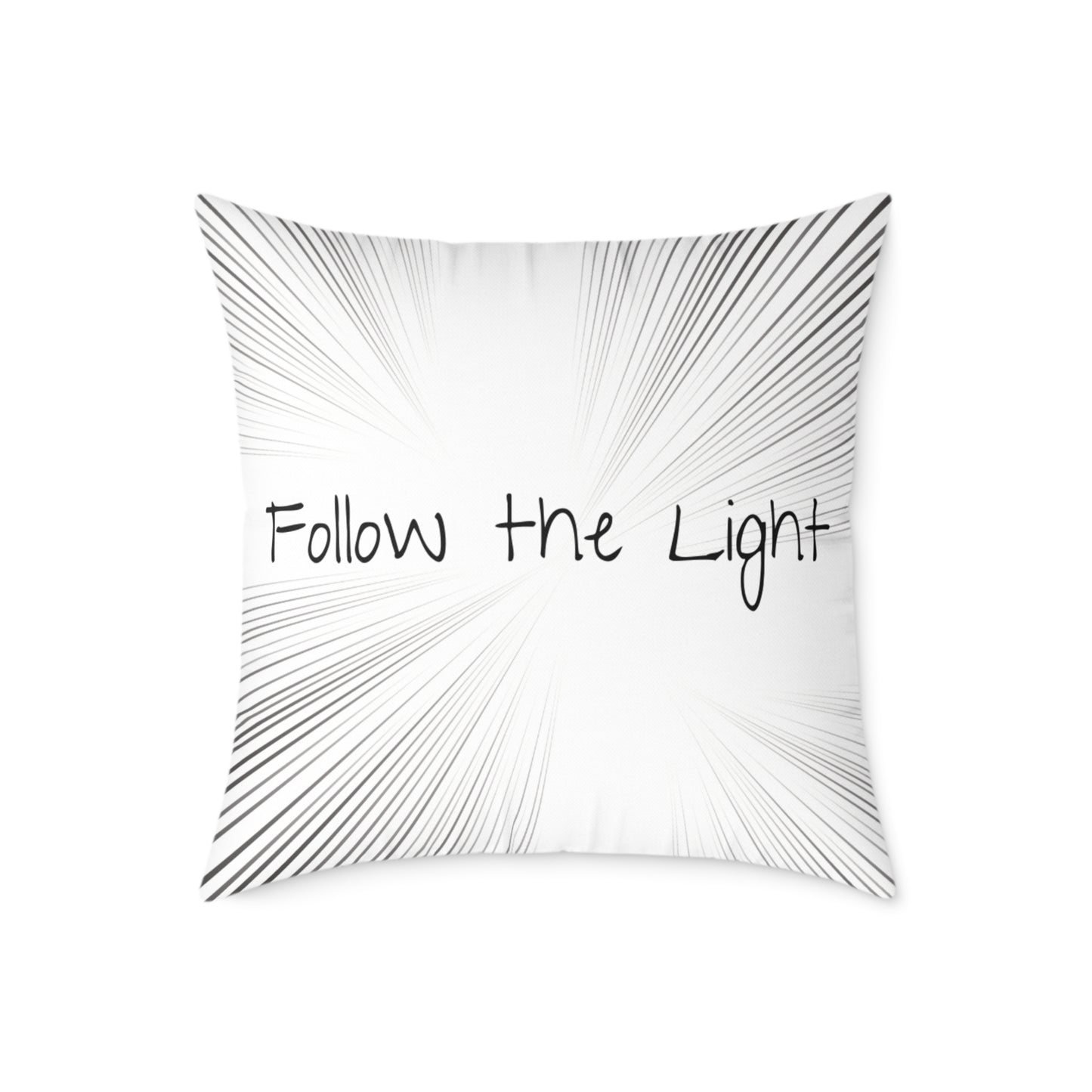 Follow the Light – Inspirational Throw Pillow