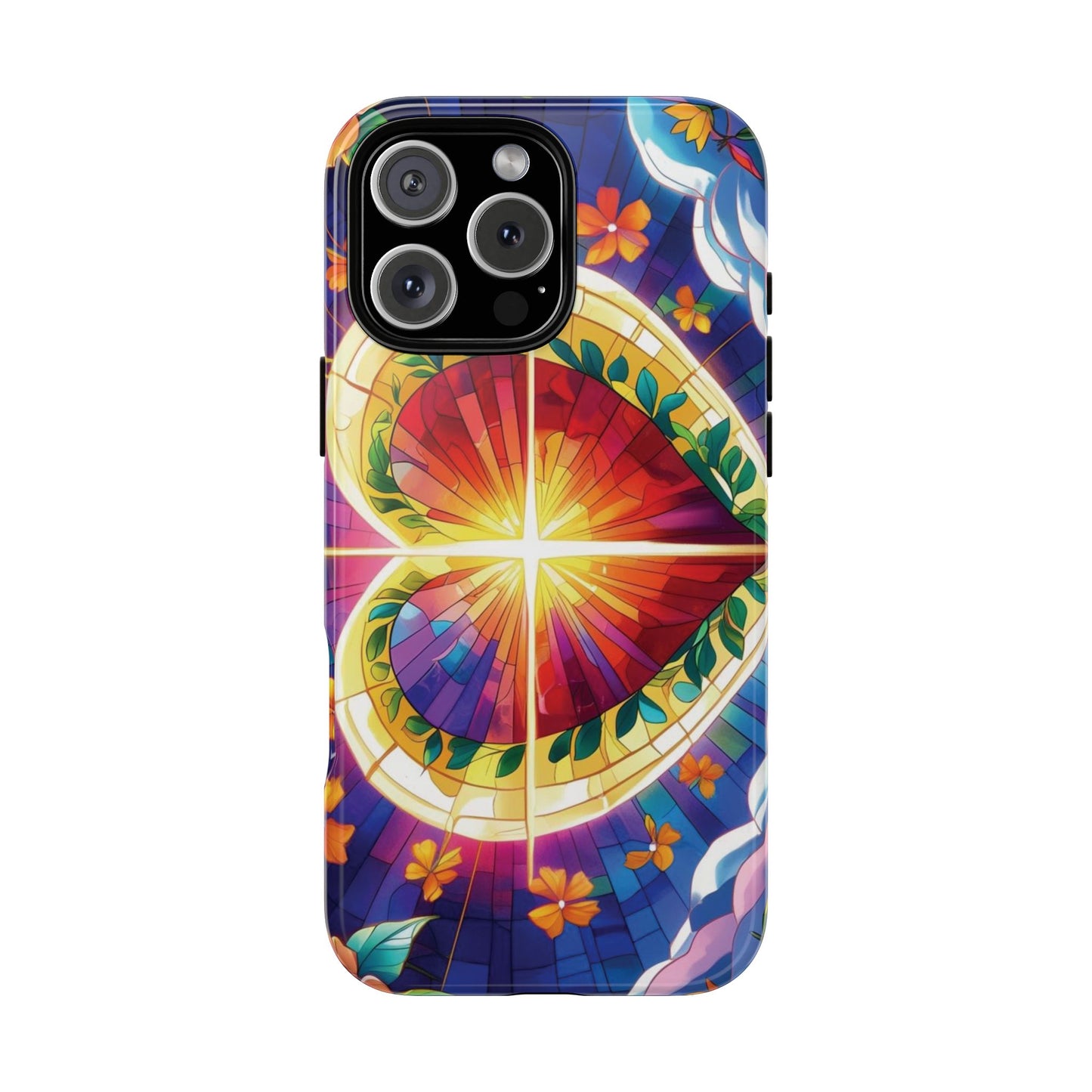 "Heart of Light" Phone Case – Stained Glass Faith Edition