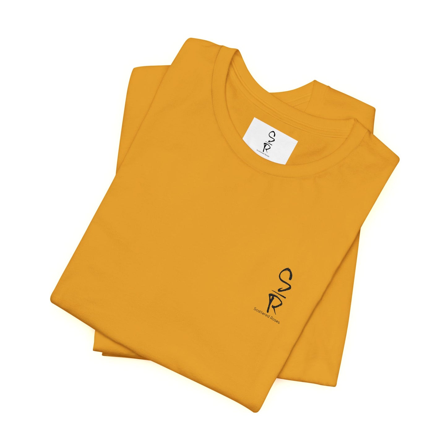 "Scattered Roses" Embroidered Logo Unisex Tee