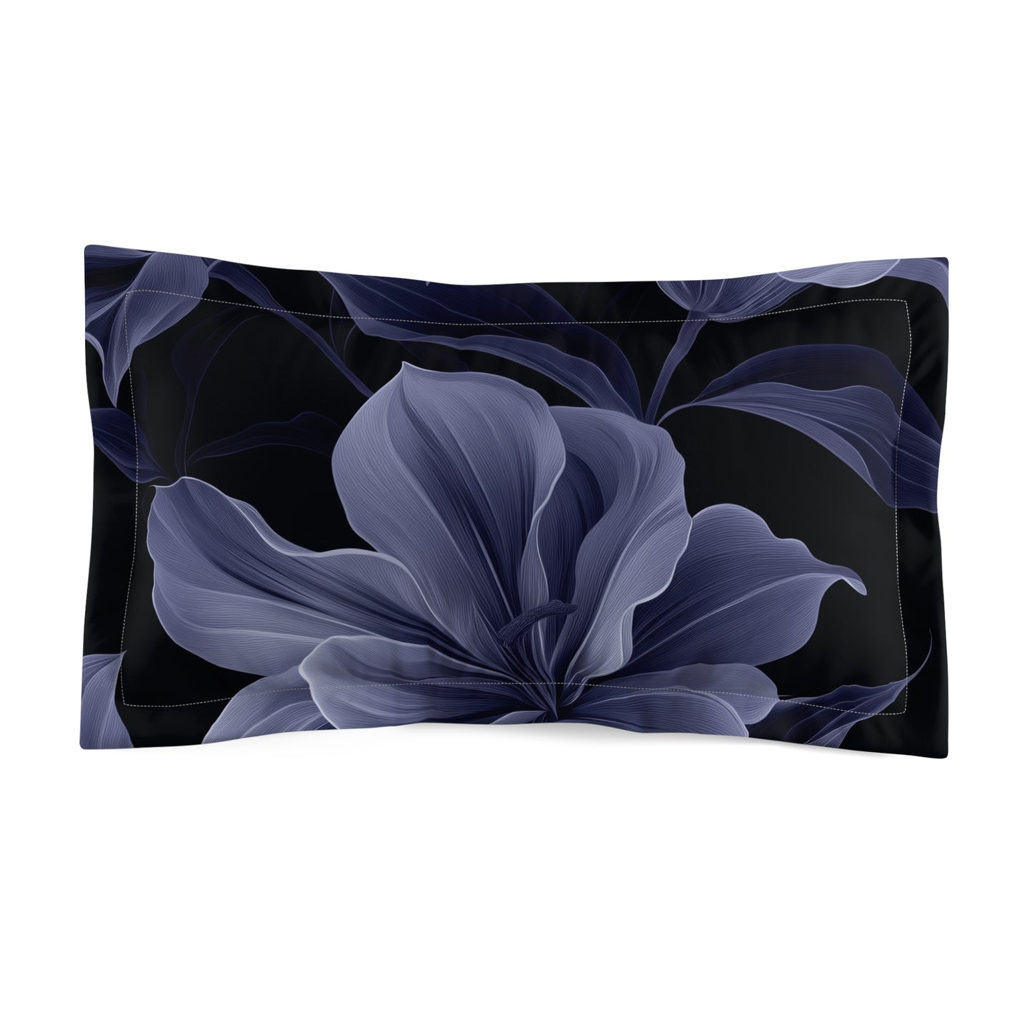 Midnight Bloom Pillow Sham