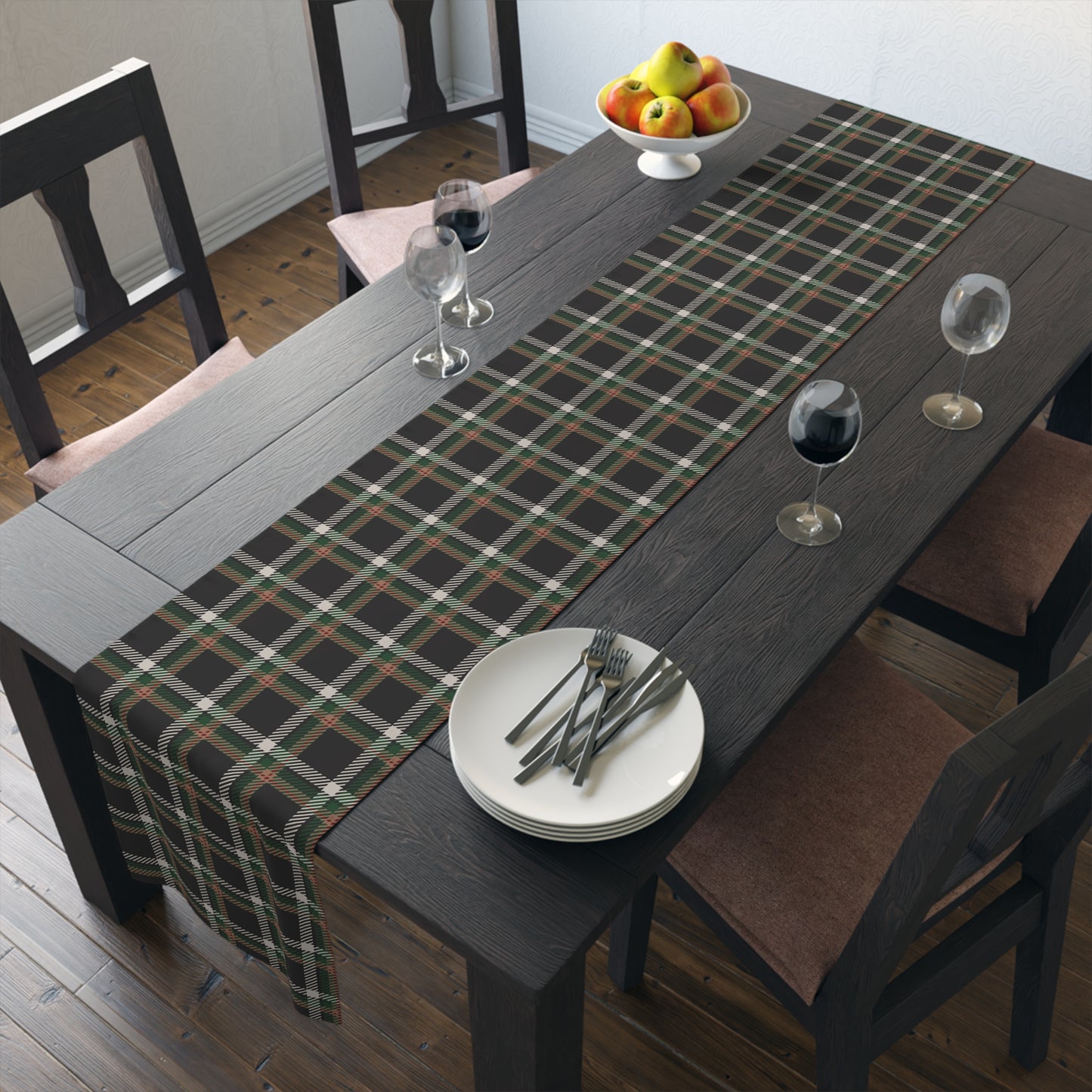 Faithful Tartan Table Runner – Rooted in Grace, Designed for Gathering