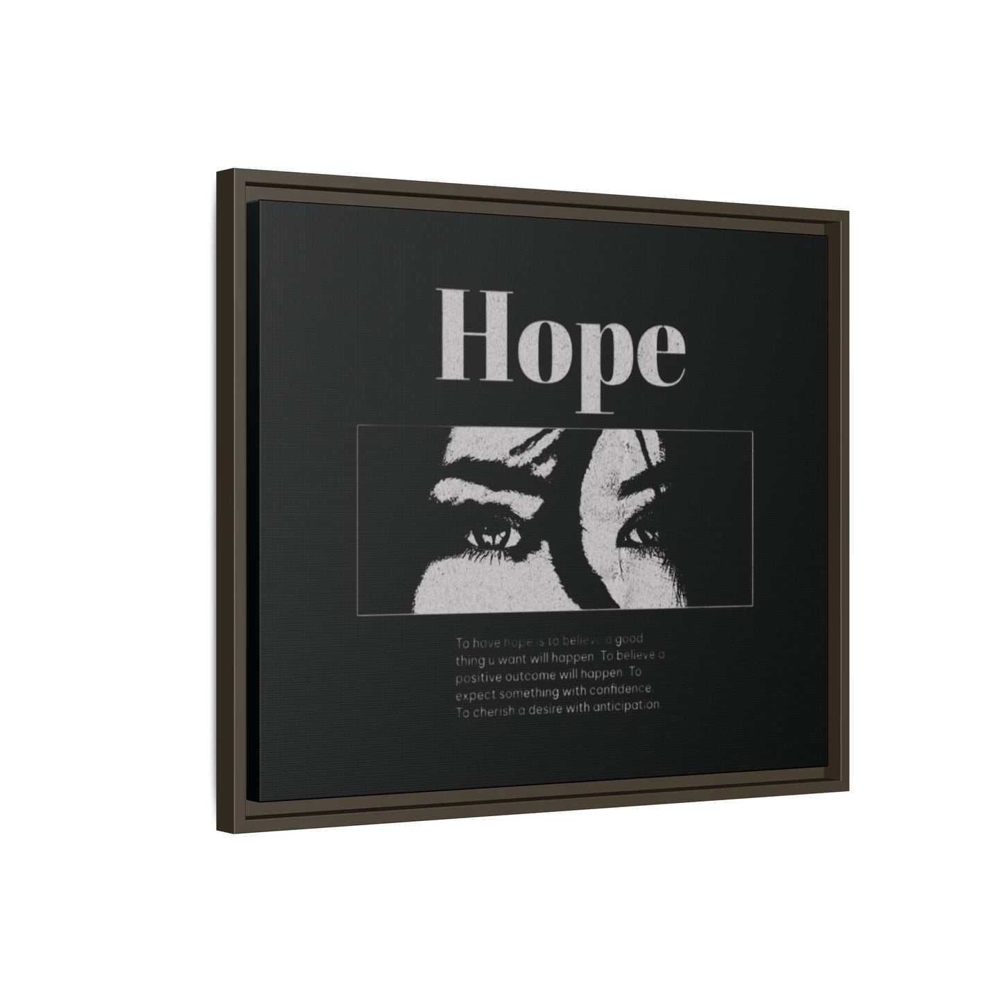 Hope – Eyes That Still Believe (Framed Art Print)