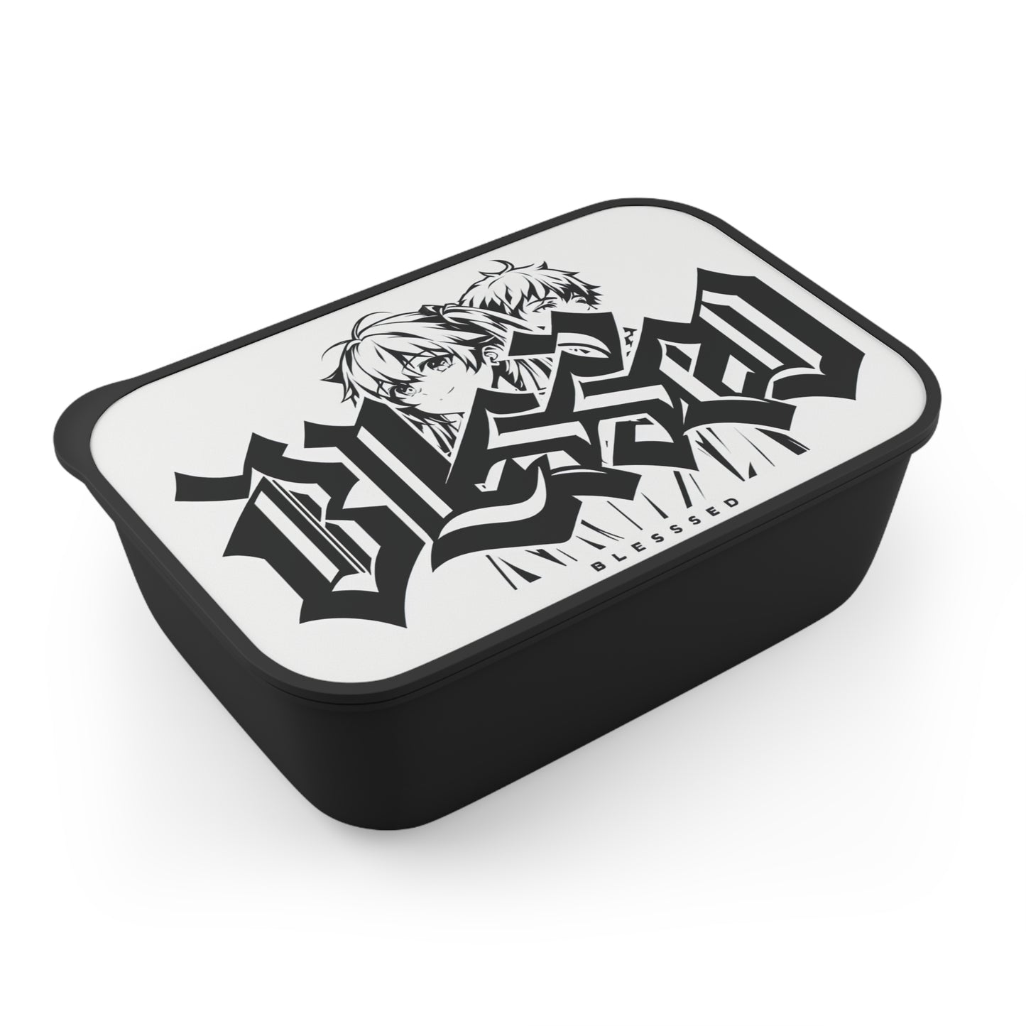 "Blessed" Lunch Box – Bold Black & White Edition