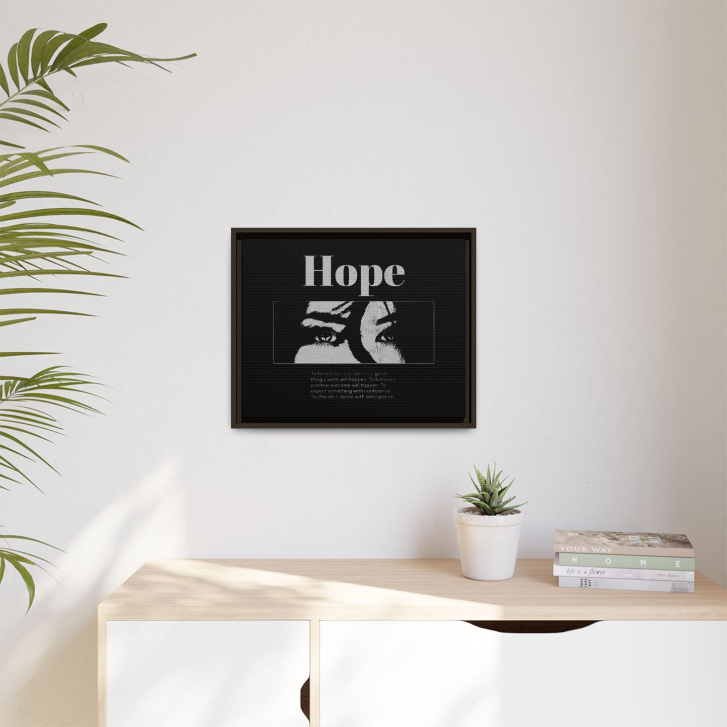 Hope – Eyes That Still Believe (Framed Art Print)