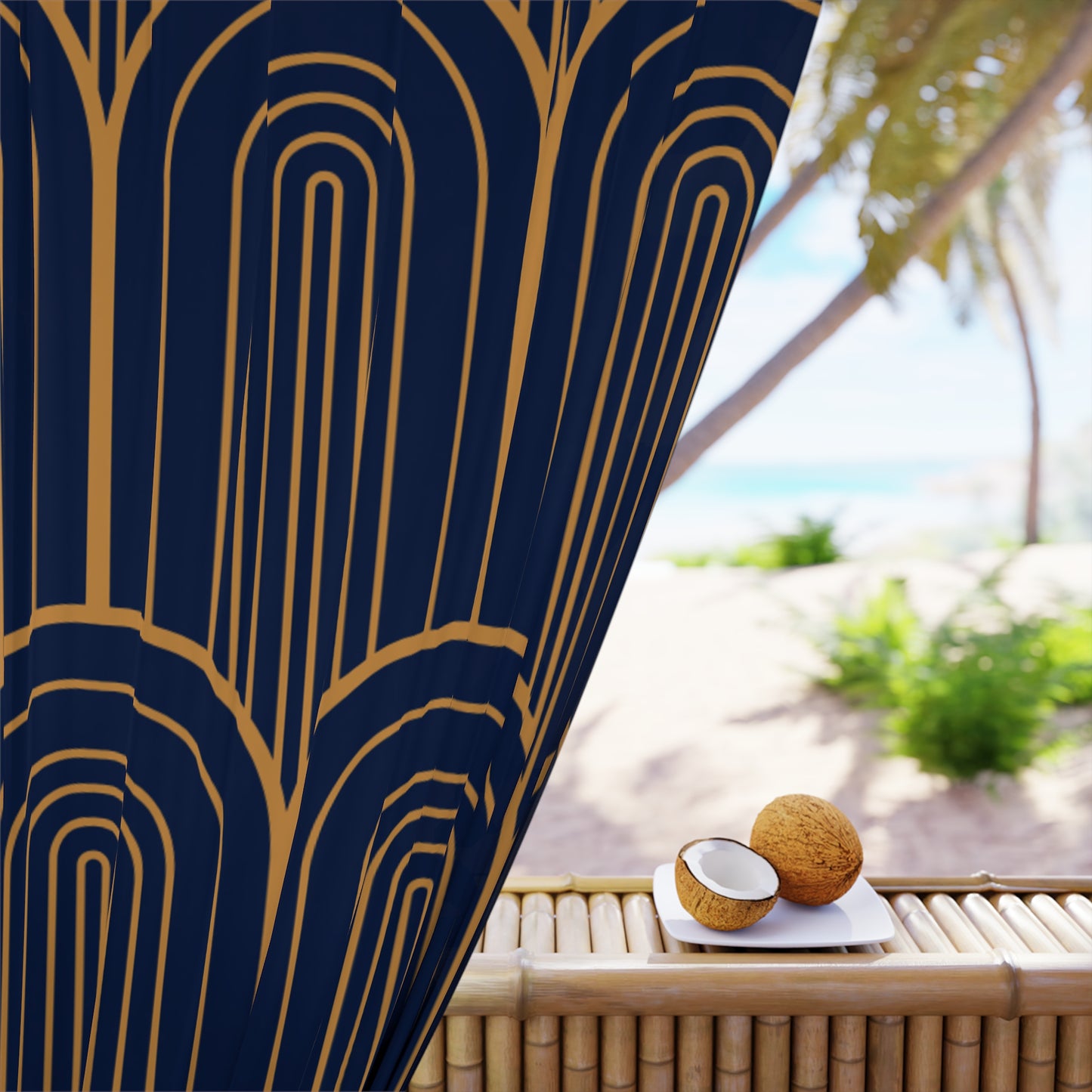 Midnight Luxe: Covenant Arches Curtain Panel