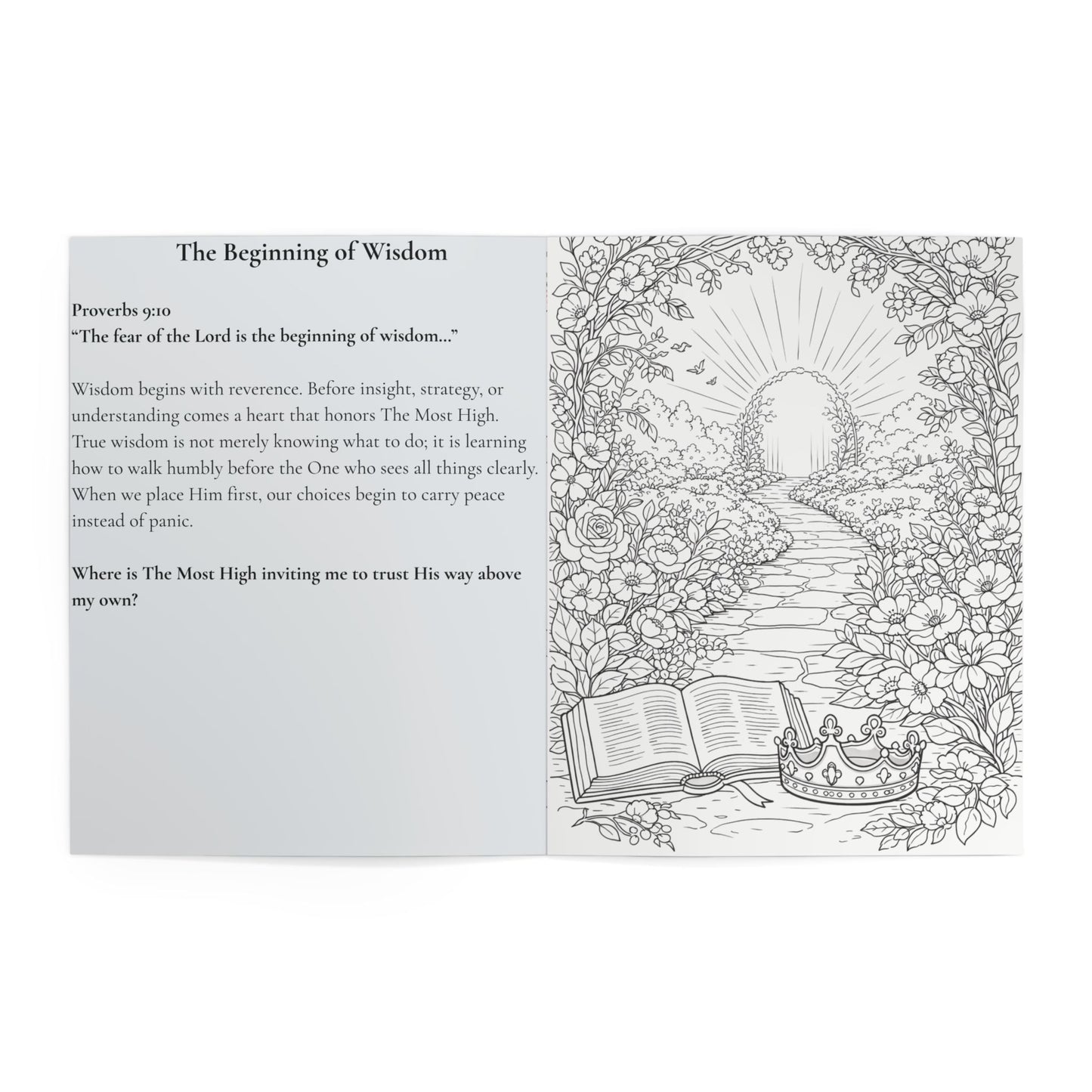Bloom in Faith: A Devotional Coloring Book on Trusting The Most High