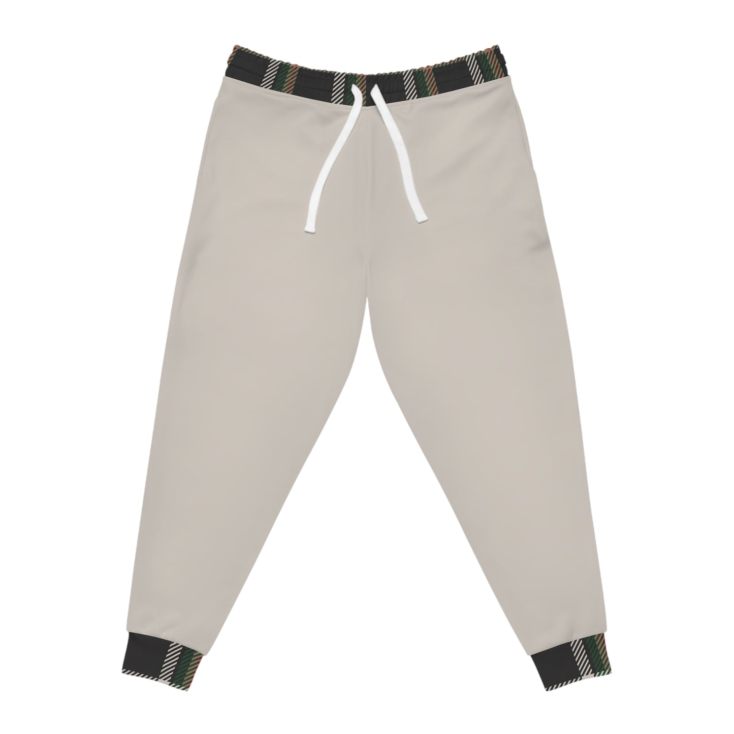 Faithful Tartan Joggers – Stone Beige