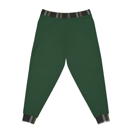 Faithful Tartan Joggers – Forest Green