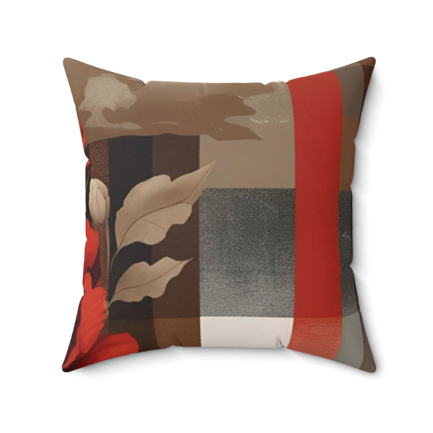 Bloom Boldly – Faux Suede Throw Pillow