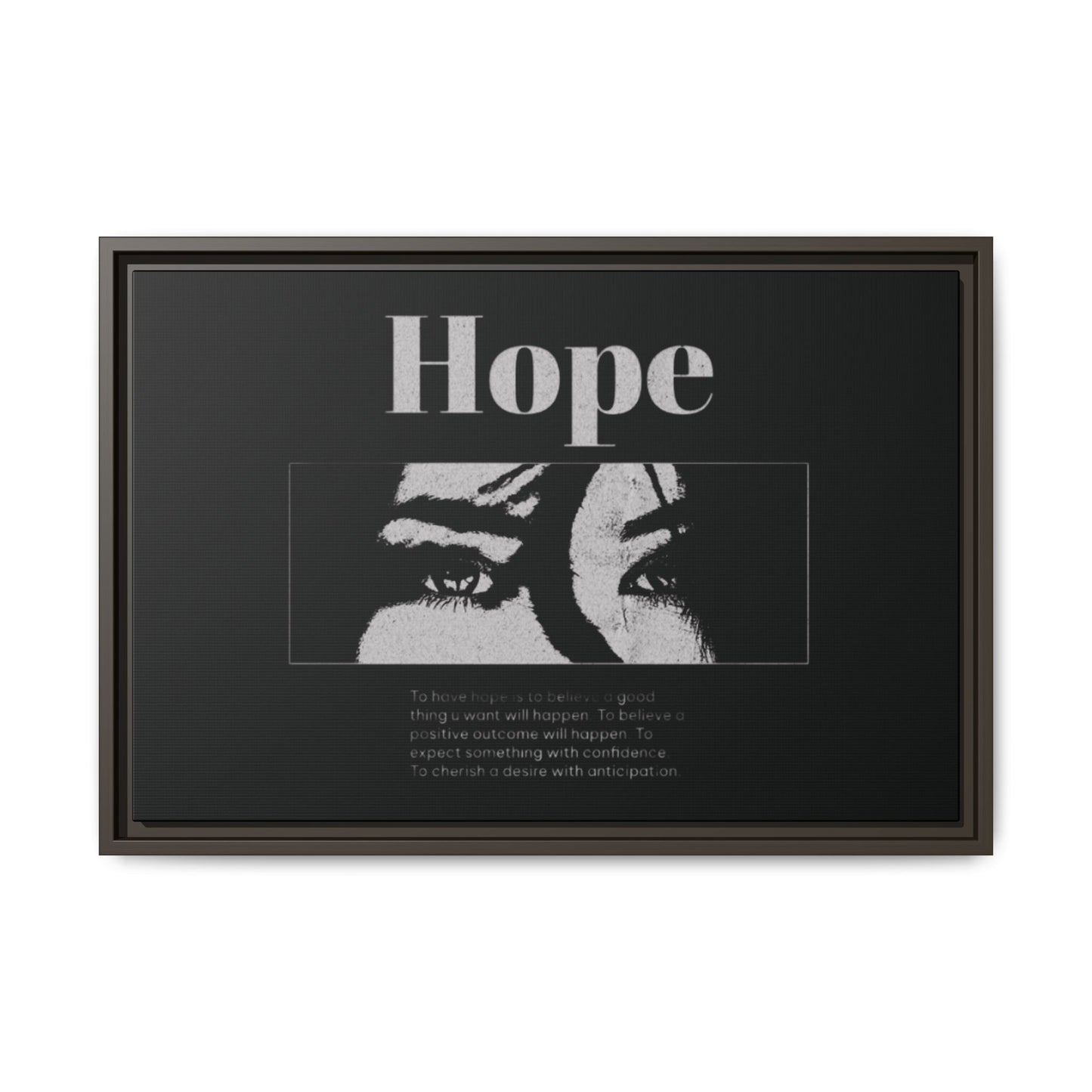 Hope – Eyes That Still Believe (Framed Art Print)
