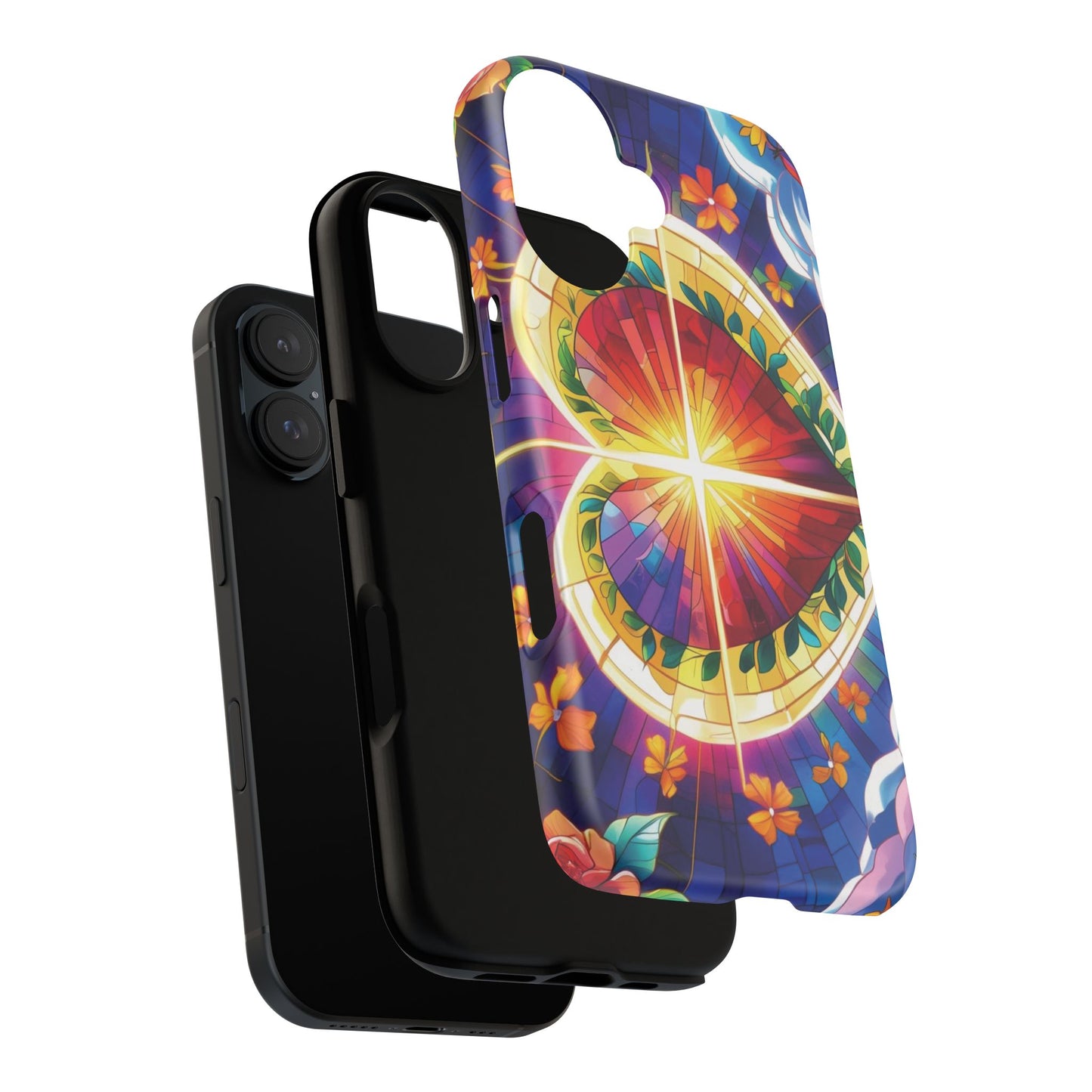 "Heart of Light" Phone Case – Stained Glass Faith Edition