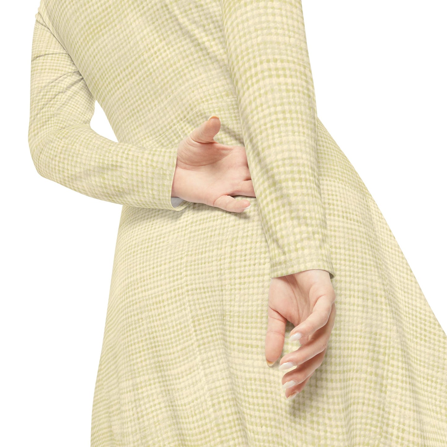 Bread of Life – Butter Muslin Print Long-Sleeve Midi Dress