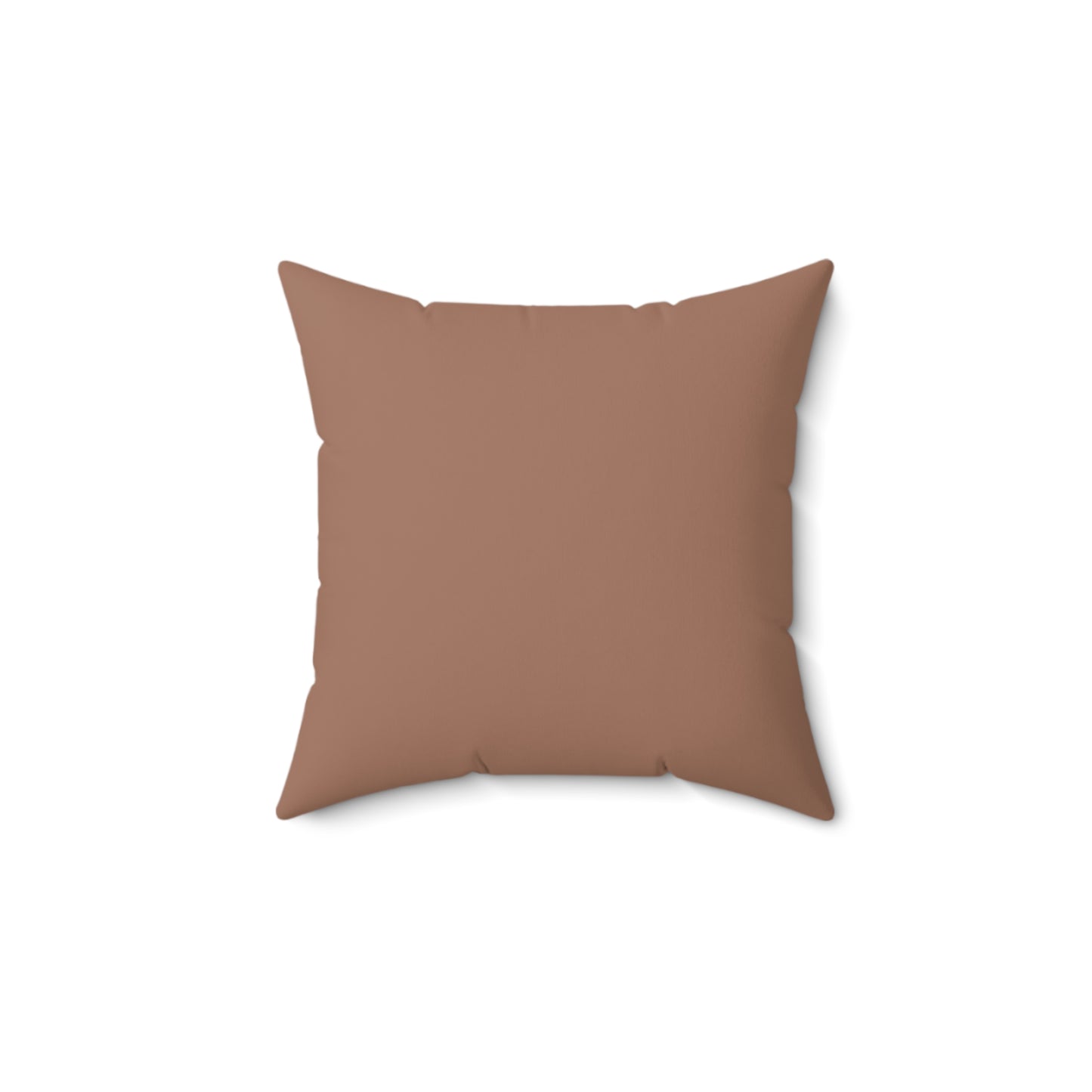 Faithful Tartan Cushion – Mocha Mousse Front, Plaid Back | Faux Suede Throw Pillow