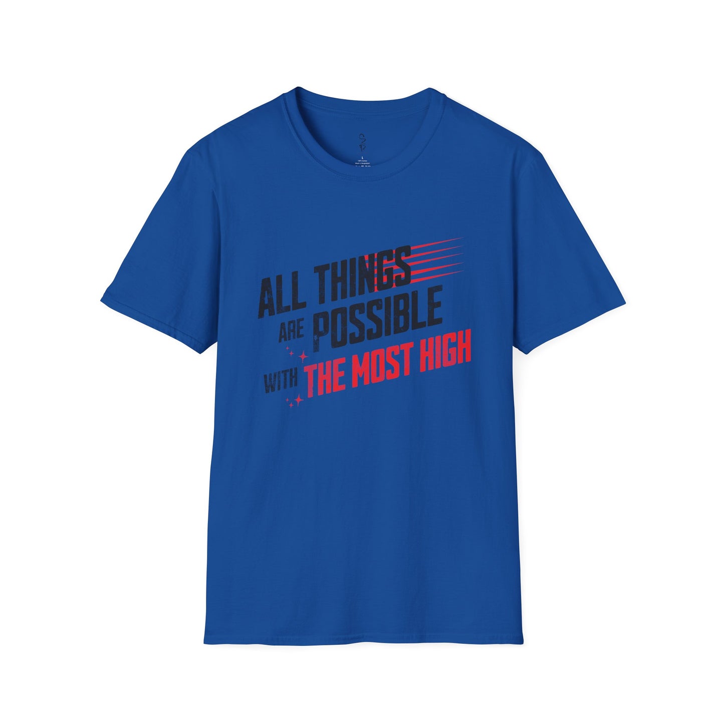 All Things Possible Tee – Powered by the Most High