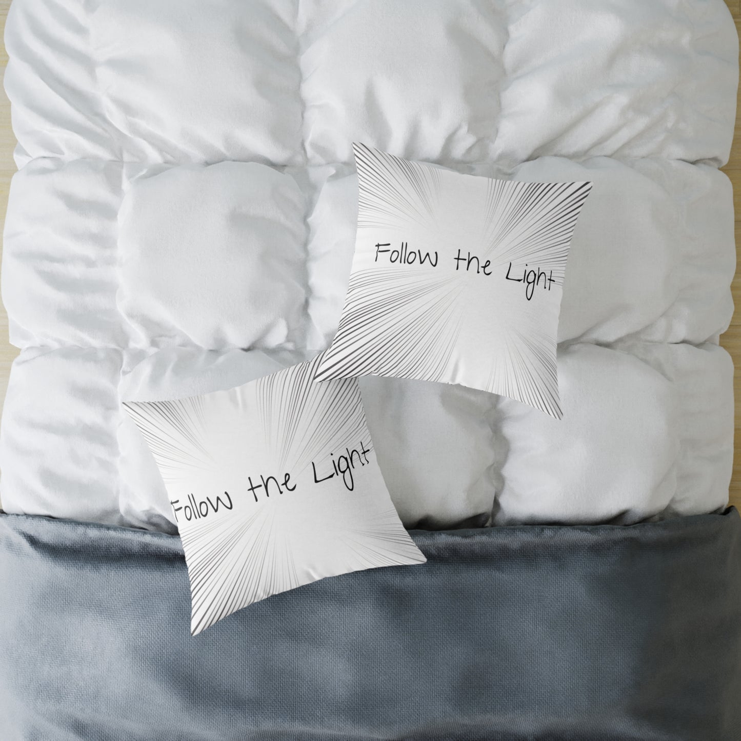 Follow the Light – Inspirational Throw Pillow