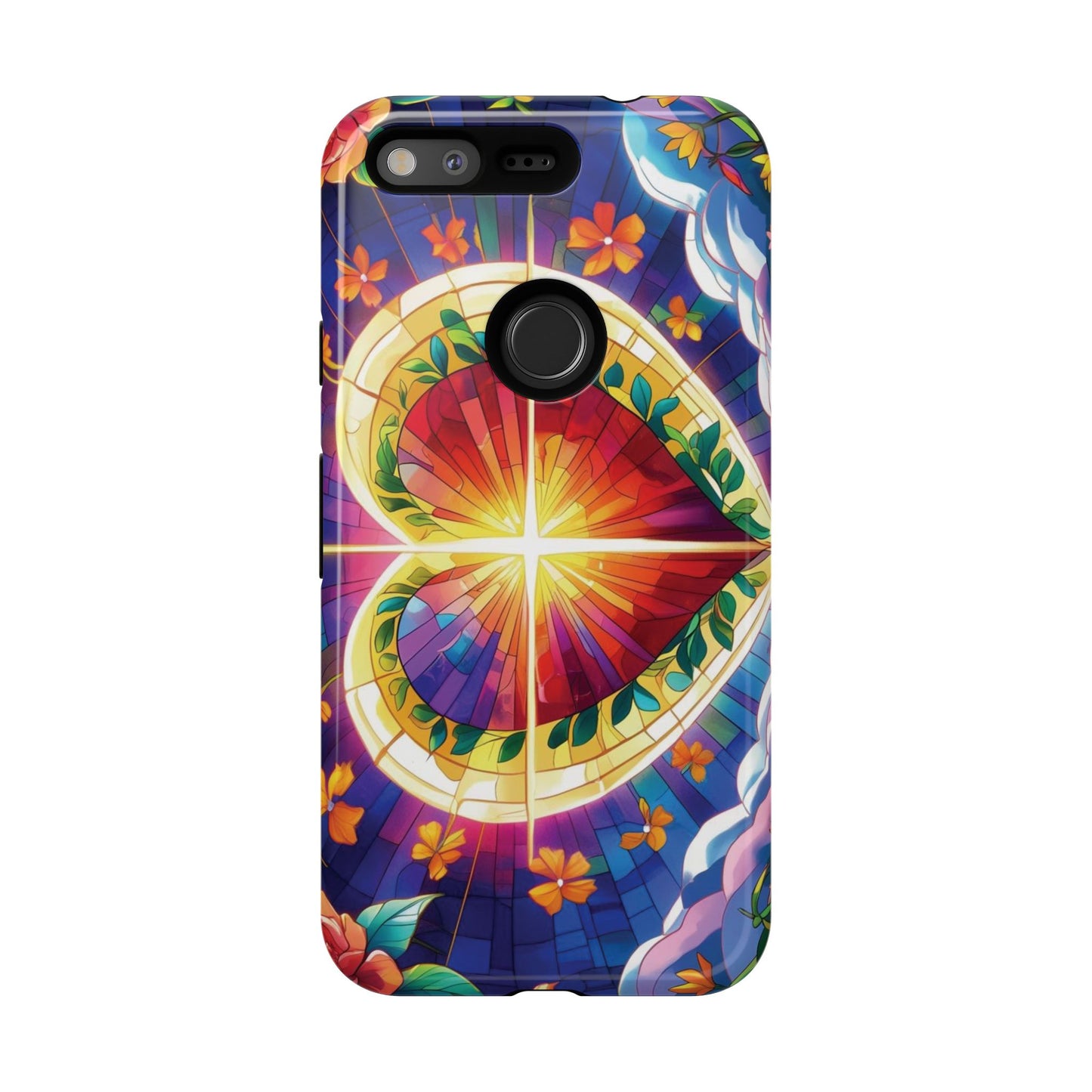 "Heart of Light" Phone Case – Stained Glass Faith Edition