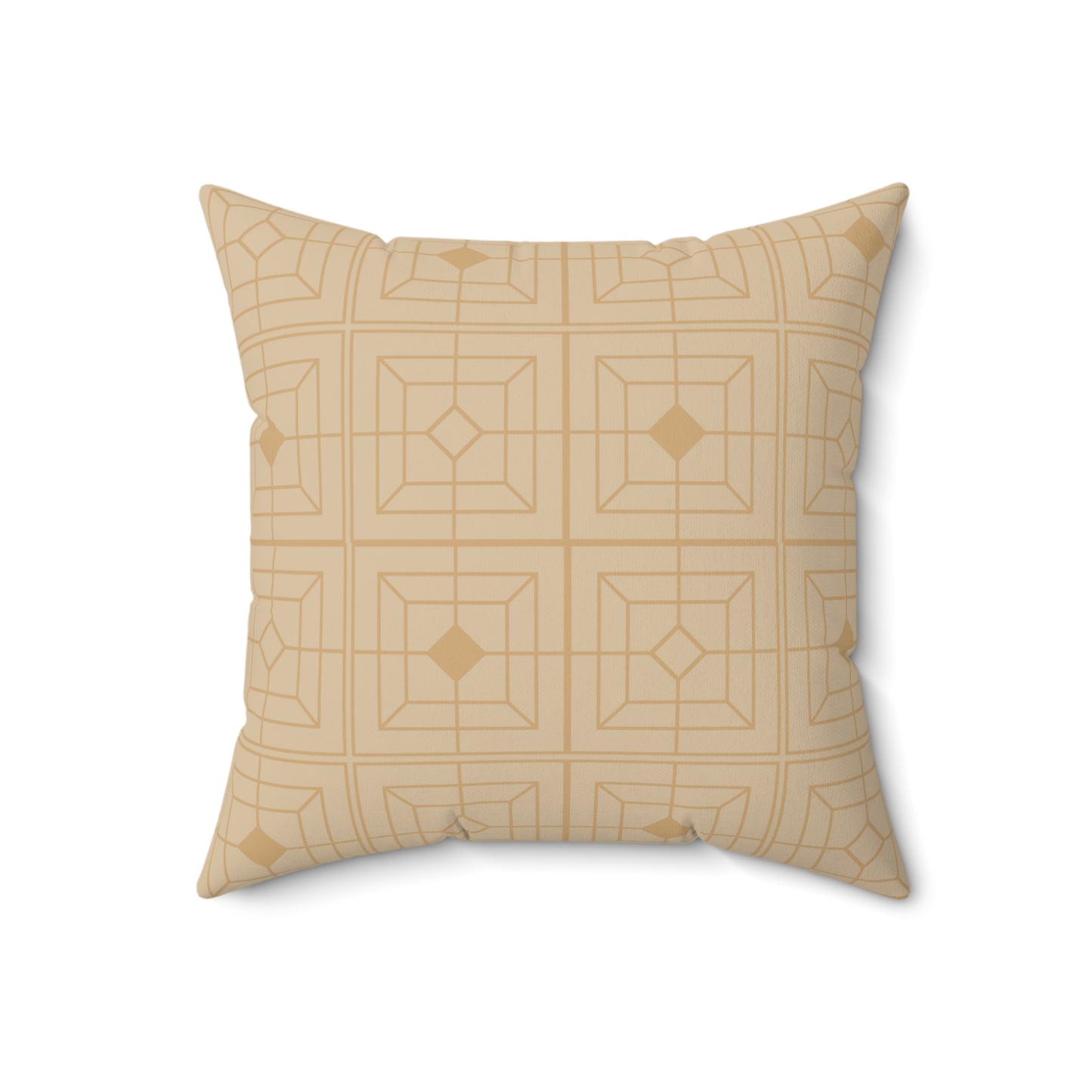 Natural Deco: Sacred Grid Throw Pillow