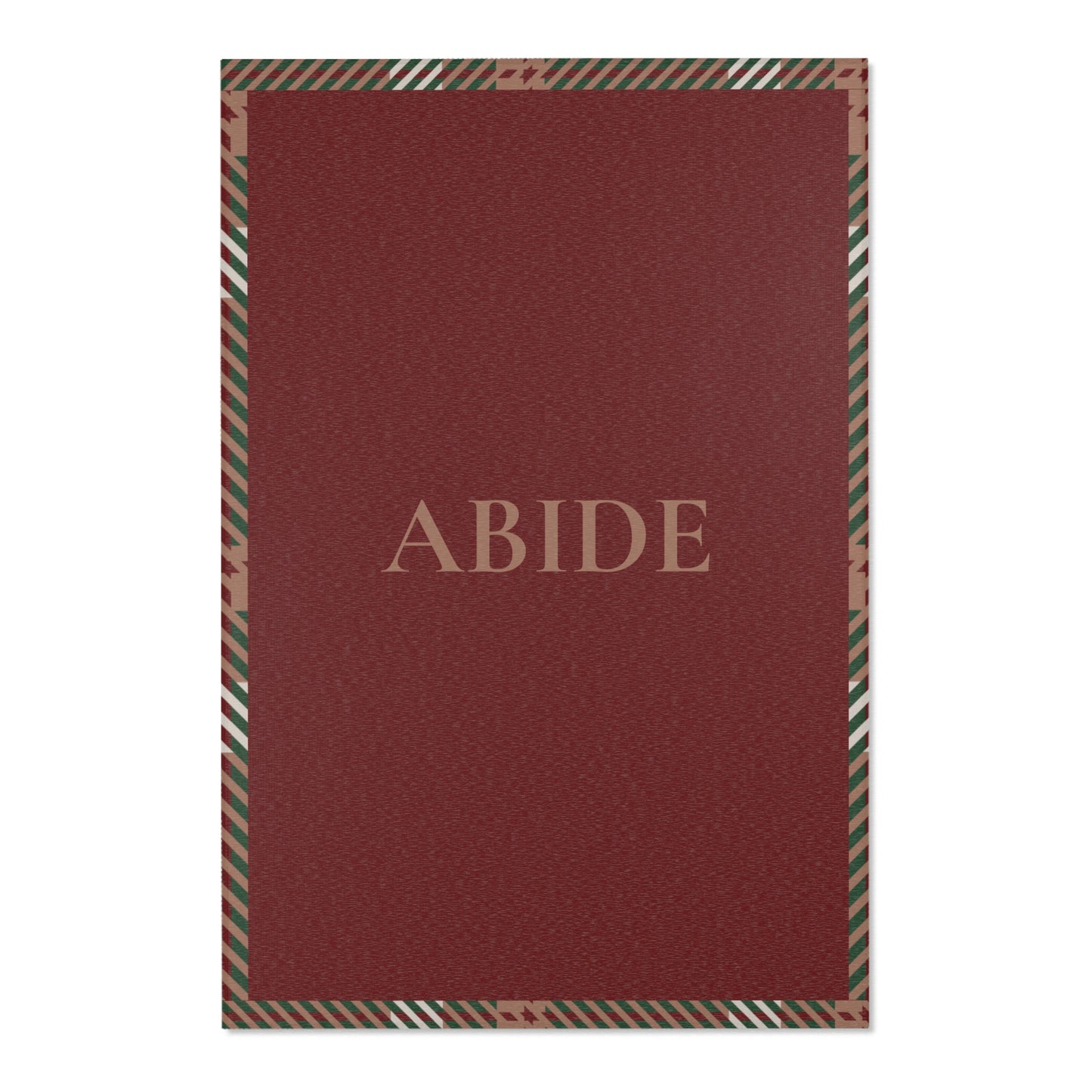 Abide Rug – Oxblood & Plaid