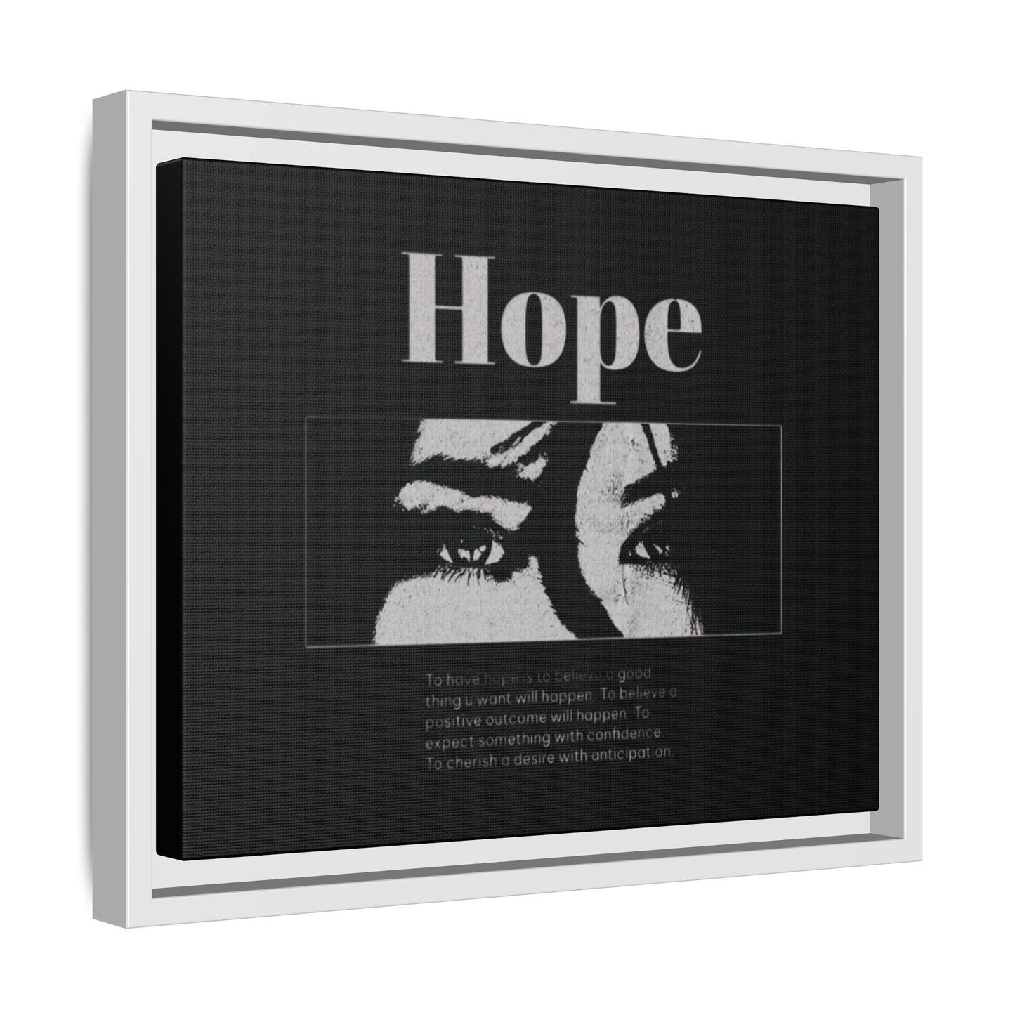 Hope – Eyes That Still Believe (Framed Art Print)