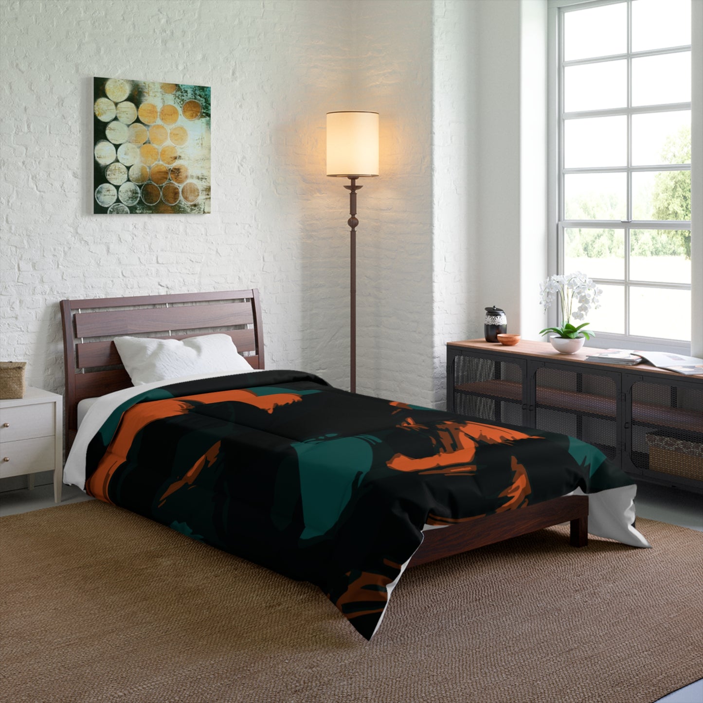 Urban Ember – Abstract Comforter (Twin–King)