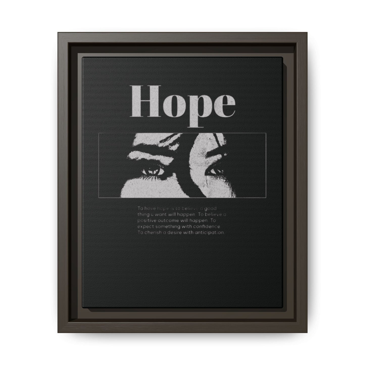 Hope – Eyes That Still Believe (Framed Art Print)