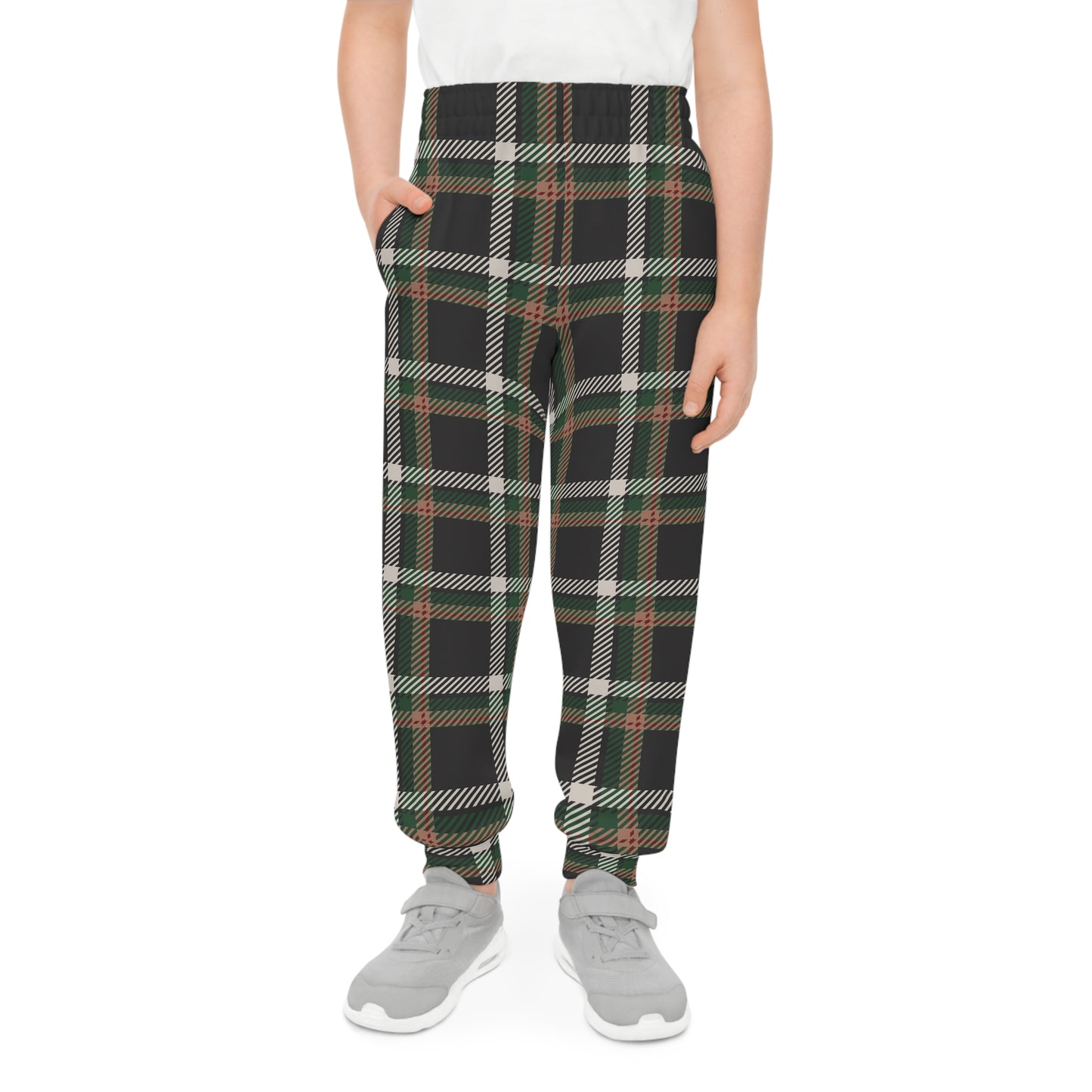 Faithful Tartan Youth Joggers – Grounded in Grace, Made to Move