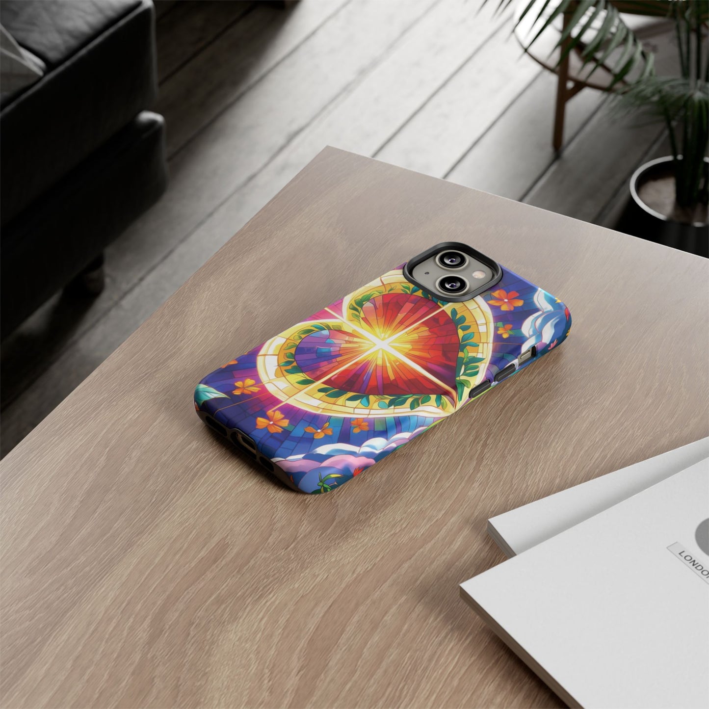 "Heart of Light" Phone Case – Stained Glass Faith Edition