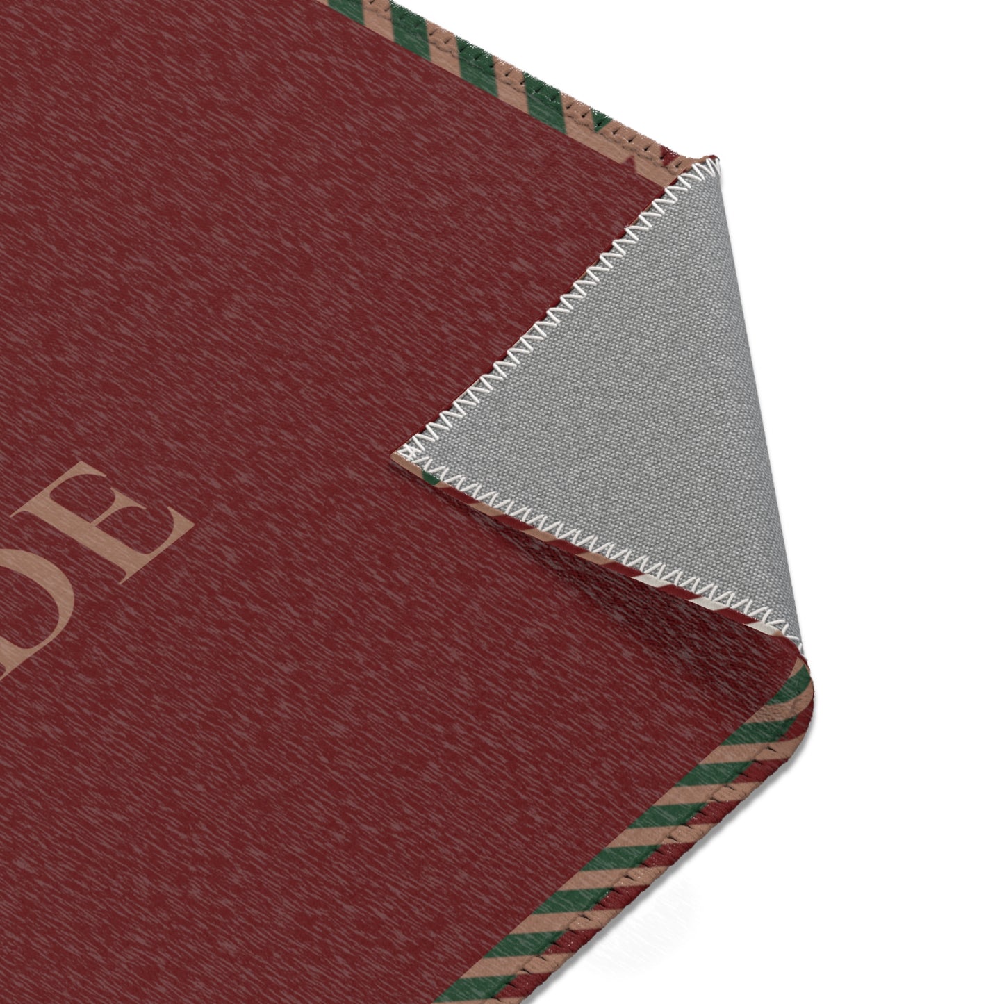 Abide Rug – Oxblood & Plaid