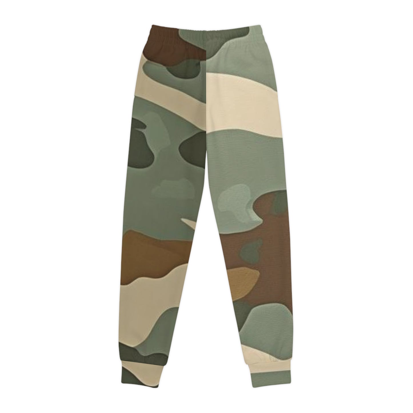 Camouflage pants on a white background