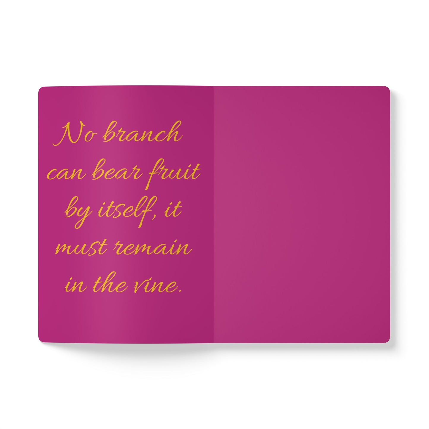 The Vine & The Branches – John 15:5 Journal (Pink & Gold)