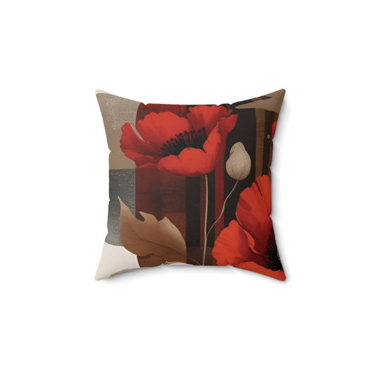 Bloom Boldly – Faux Suede Throw Pillow