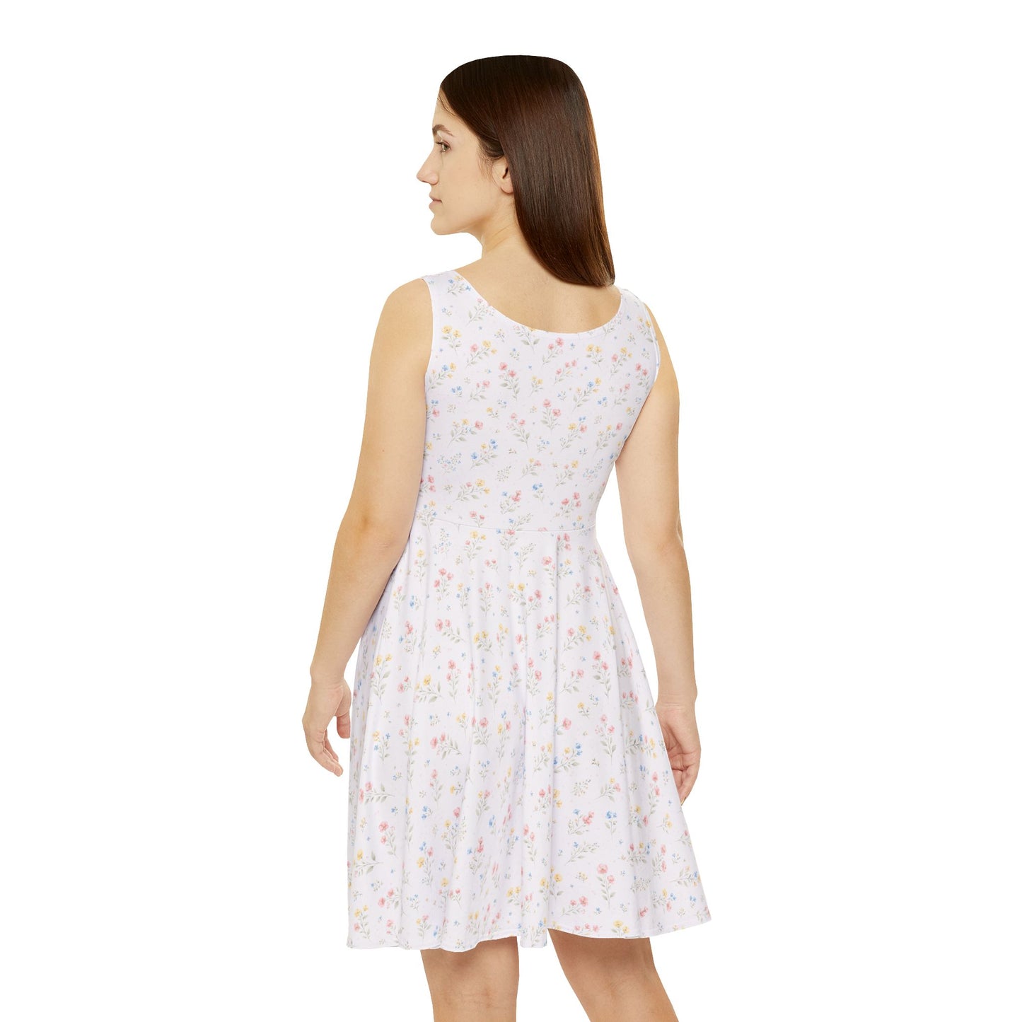 Bud Scatter Sleeveless Skater Dress