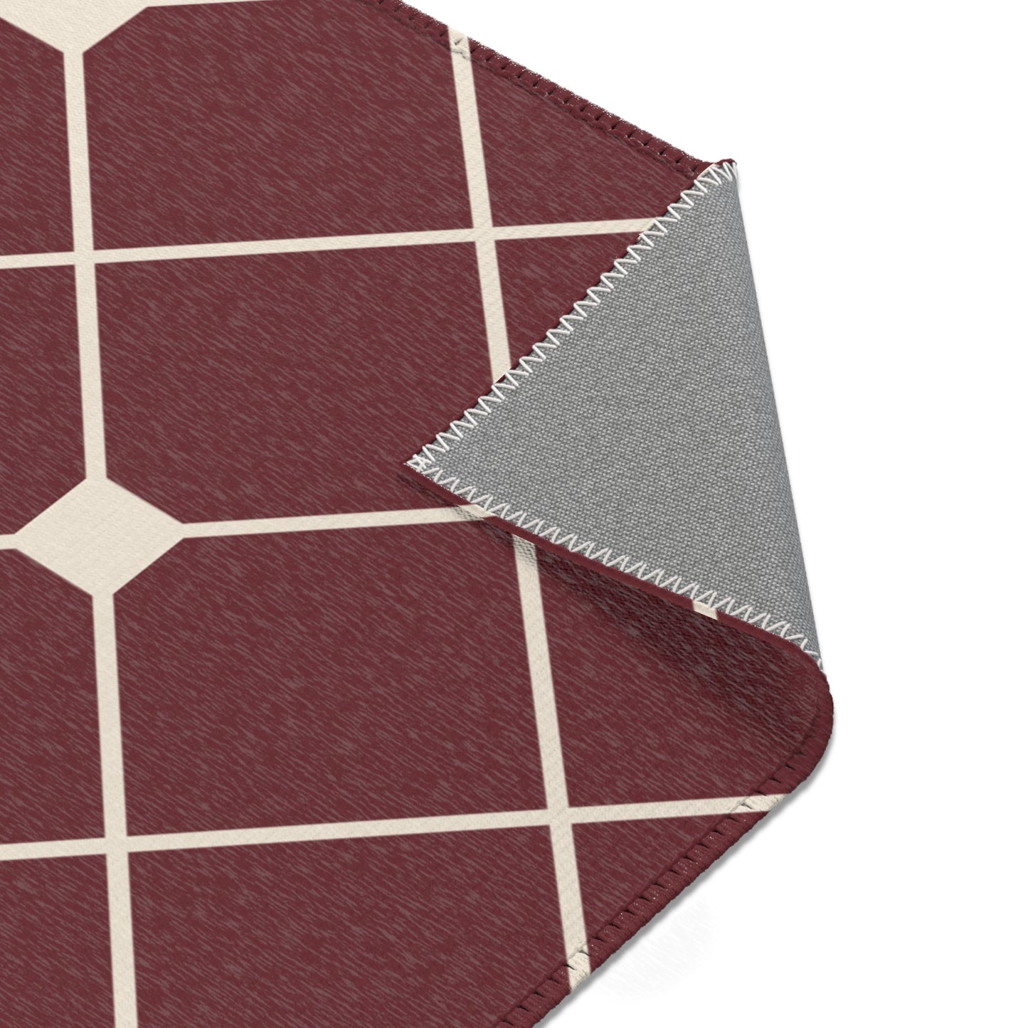 Covered in Wine Geometric Rug