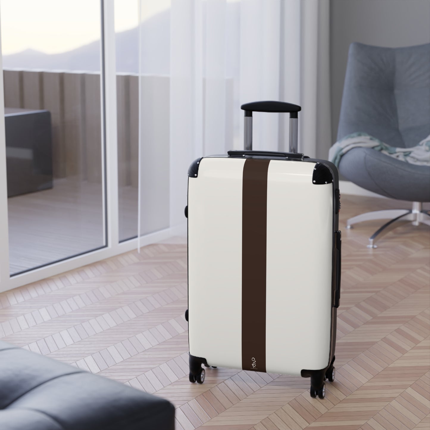 Grounded Passage Carry-On Luggage – Espresso + Cloud Dancer