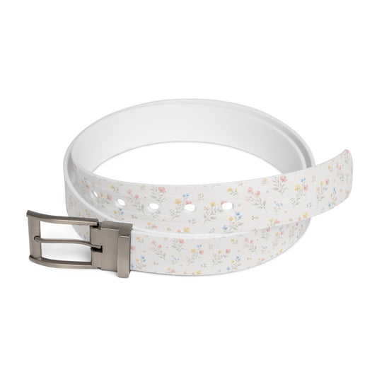 Golden Unfurling Floral Belt