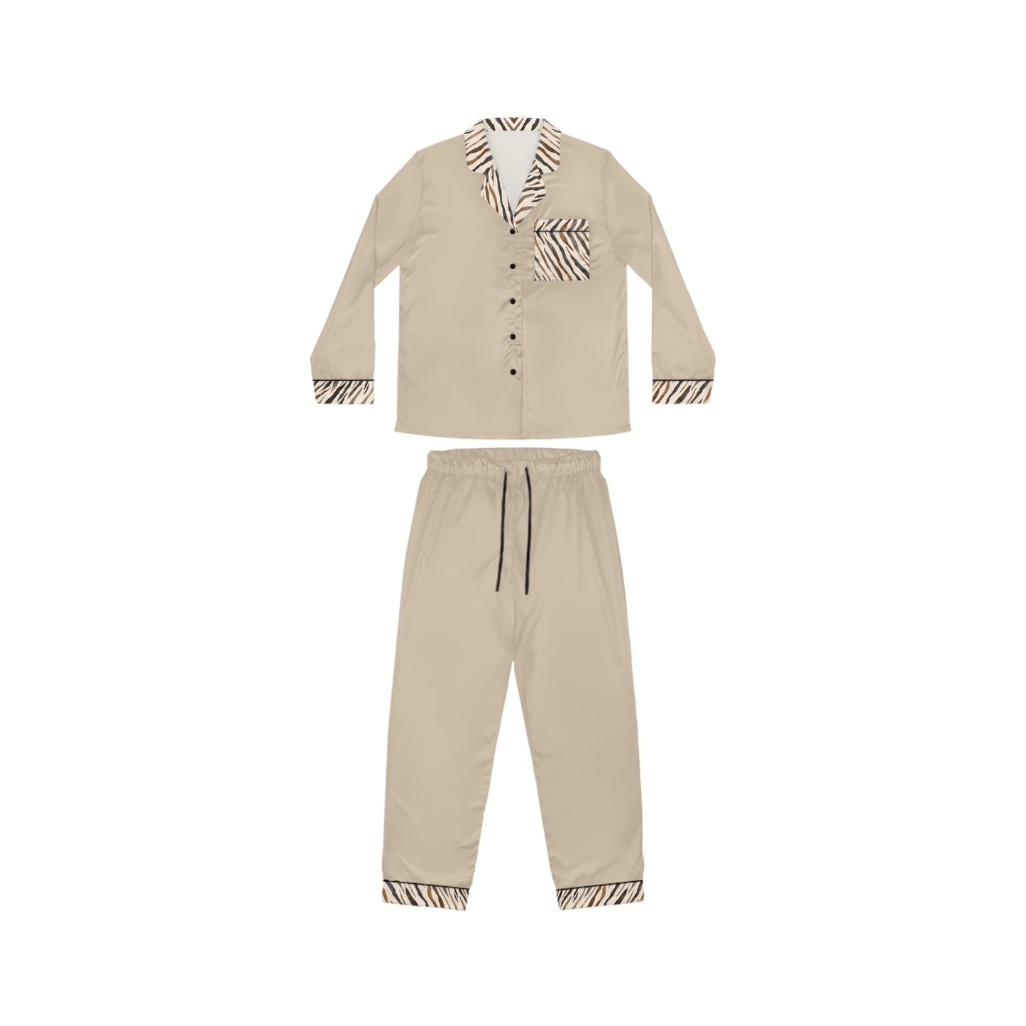 Silent Stride – Women’s Pajama Set (Stone Beige)