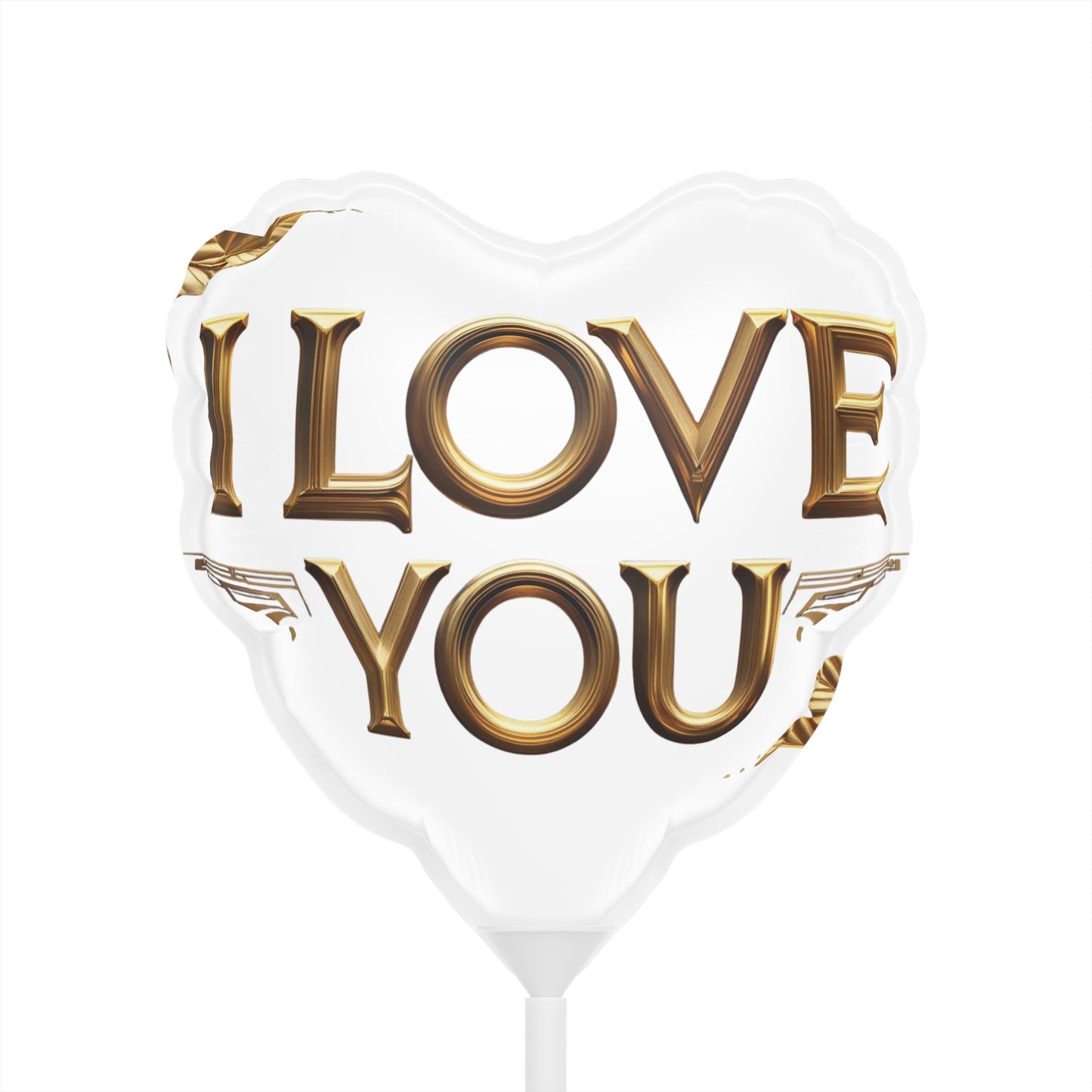 Golden Love Foil Balloon – Heart & Round Variants