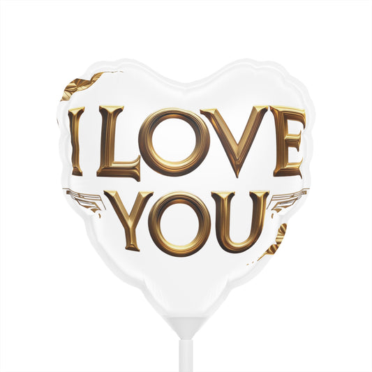 Golden Love Foil Balloon – Heart & Round Variants