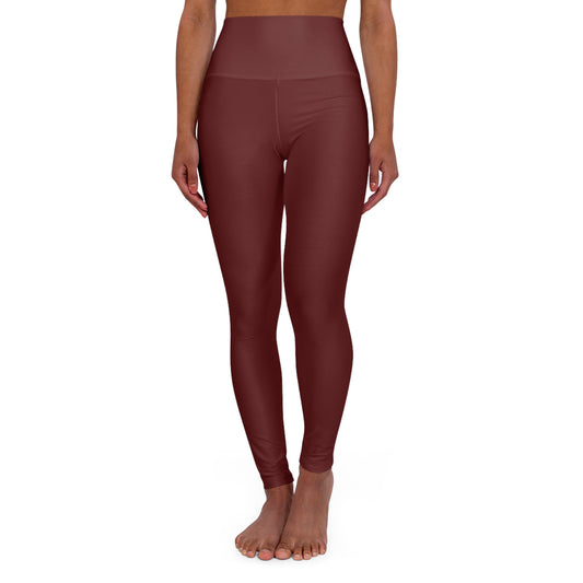 Faith in Motion: Luxe Solid Leggings – Oxblood